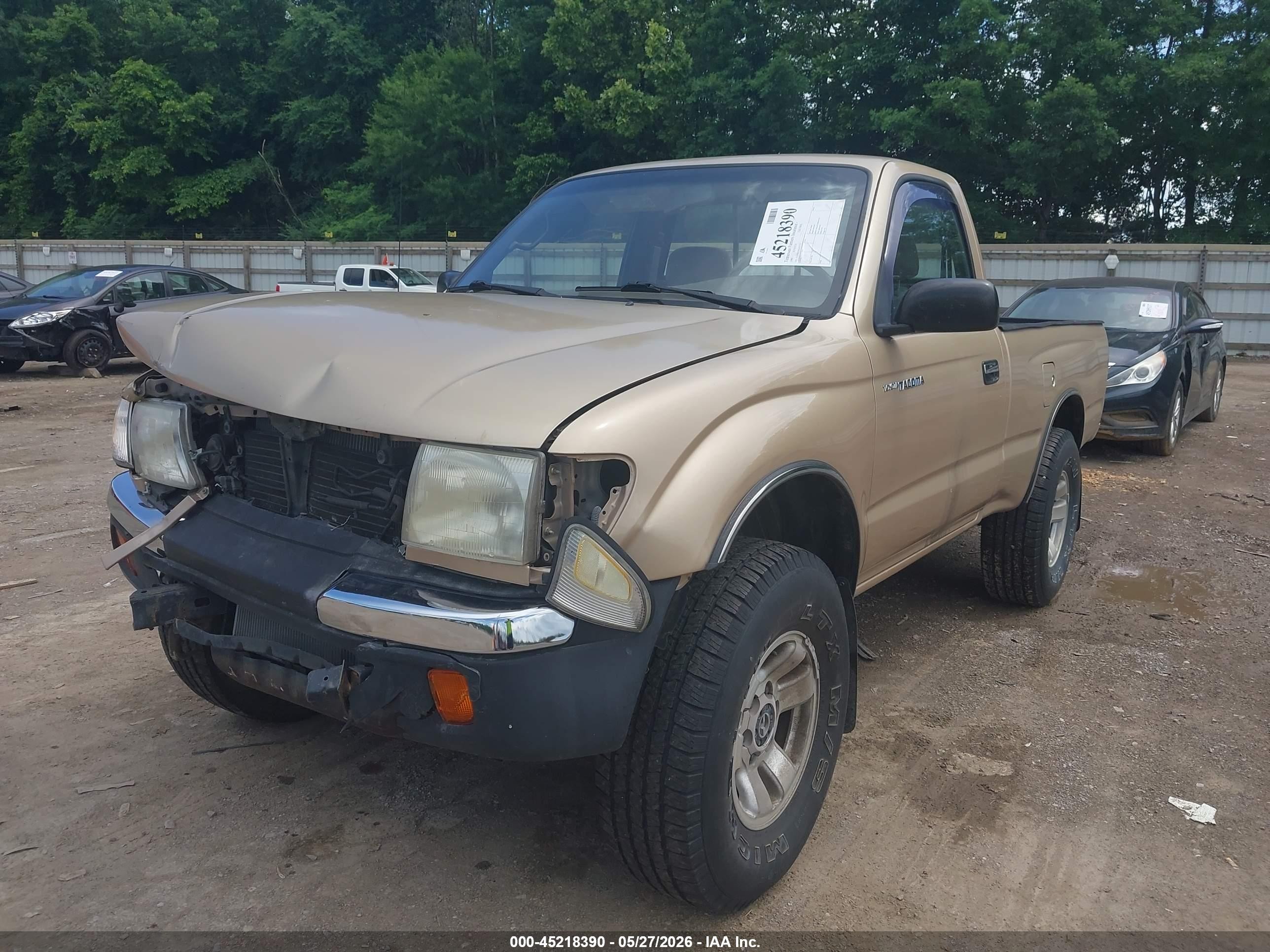 1999 Toyota Tacoma   Gold vin: 4TAPM62N4XZ417332