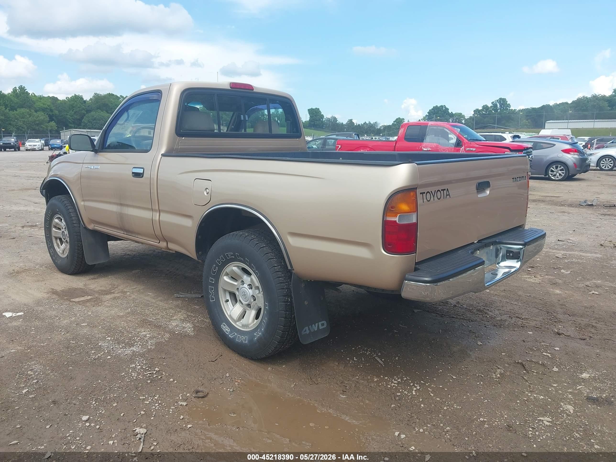 1999 Toyota Tacoma   Gold vin: 4TAPM62N4XZ417332