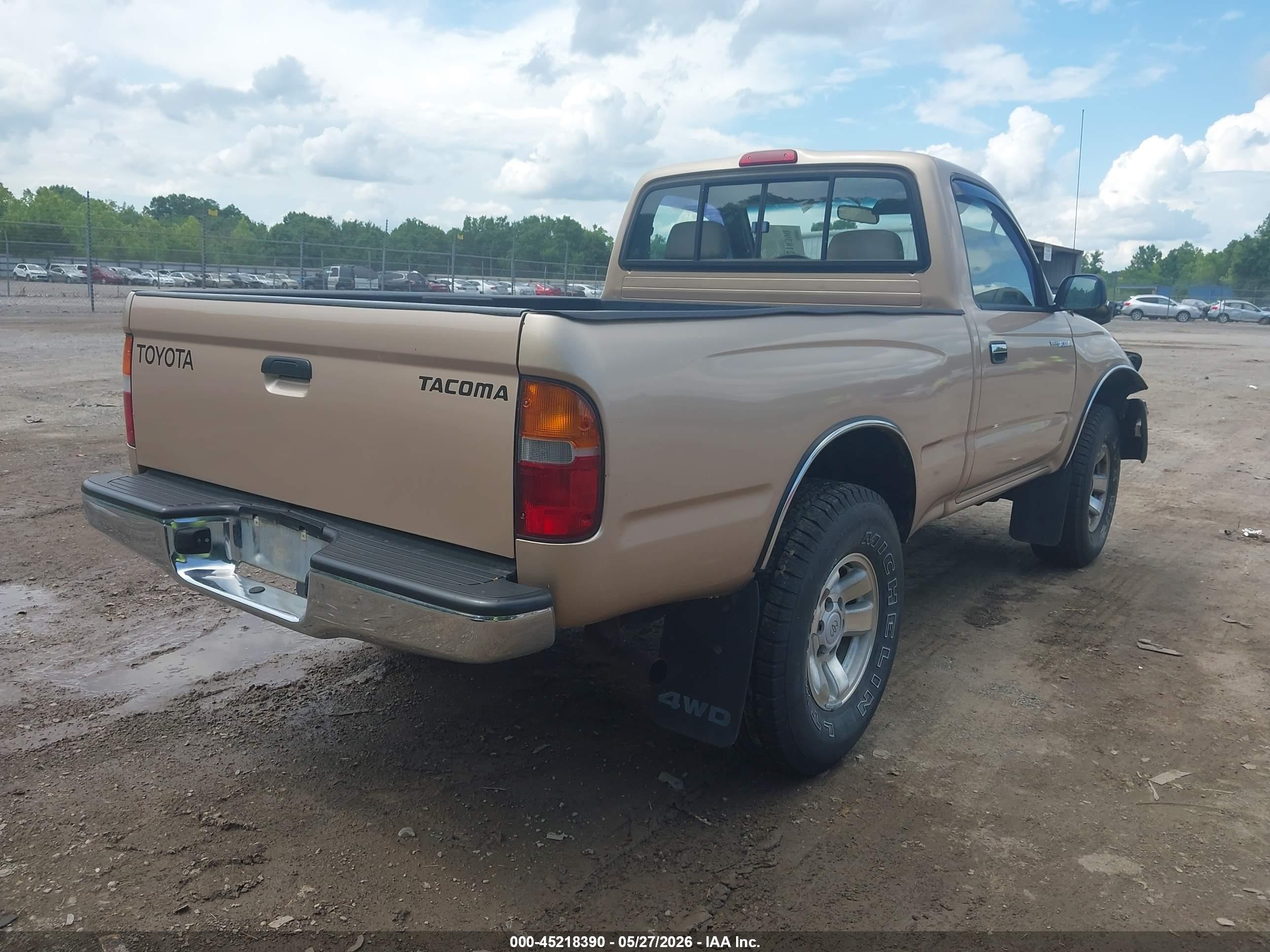 1999 Toyota Tacoma   Gold vin: 4TAPM62N4XZ417332