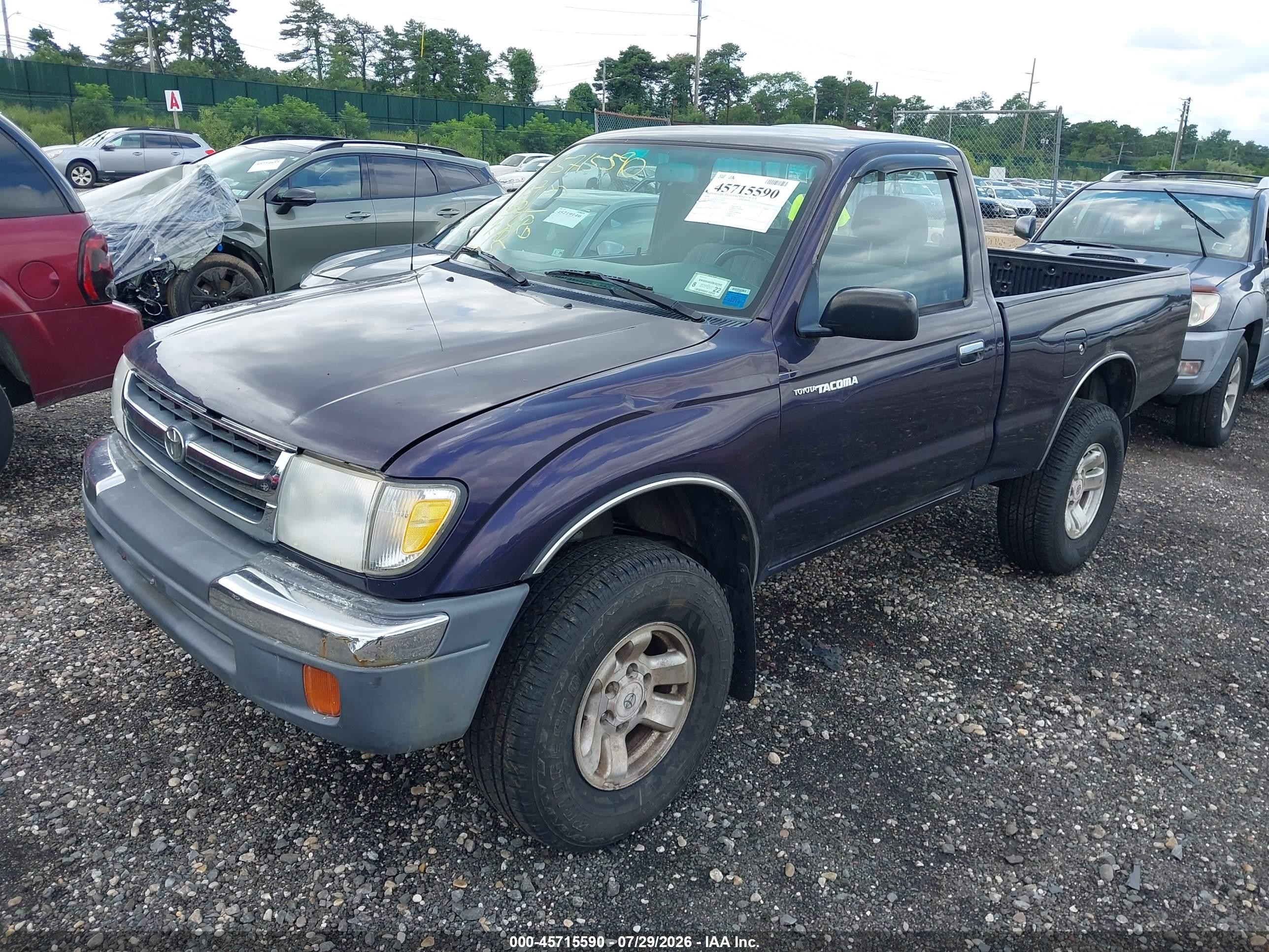 1998 Toyota Tacoma   Фиолетовый vin: 4TAPM62N6WZ127995