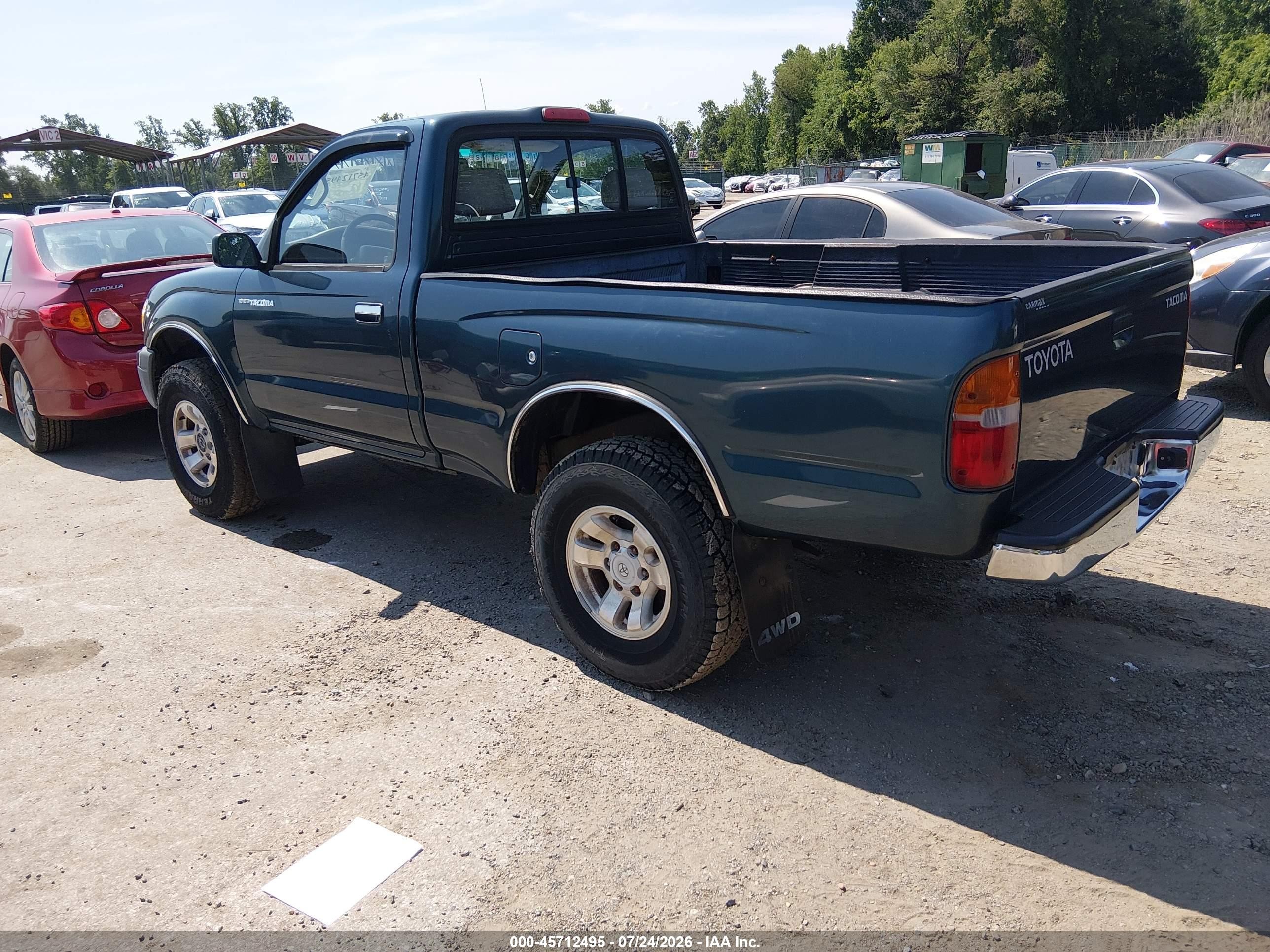 1998 Toyota Tacoma   Green vin: 4TAPM62N7WZ175084