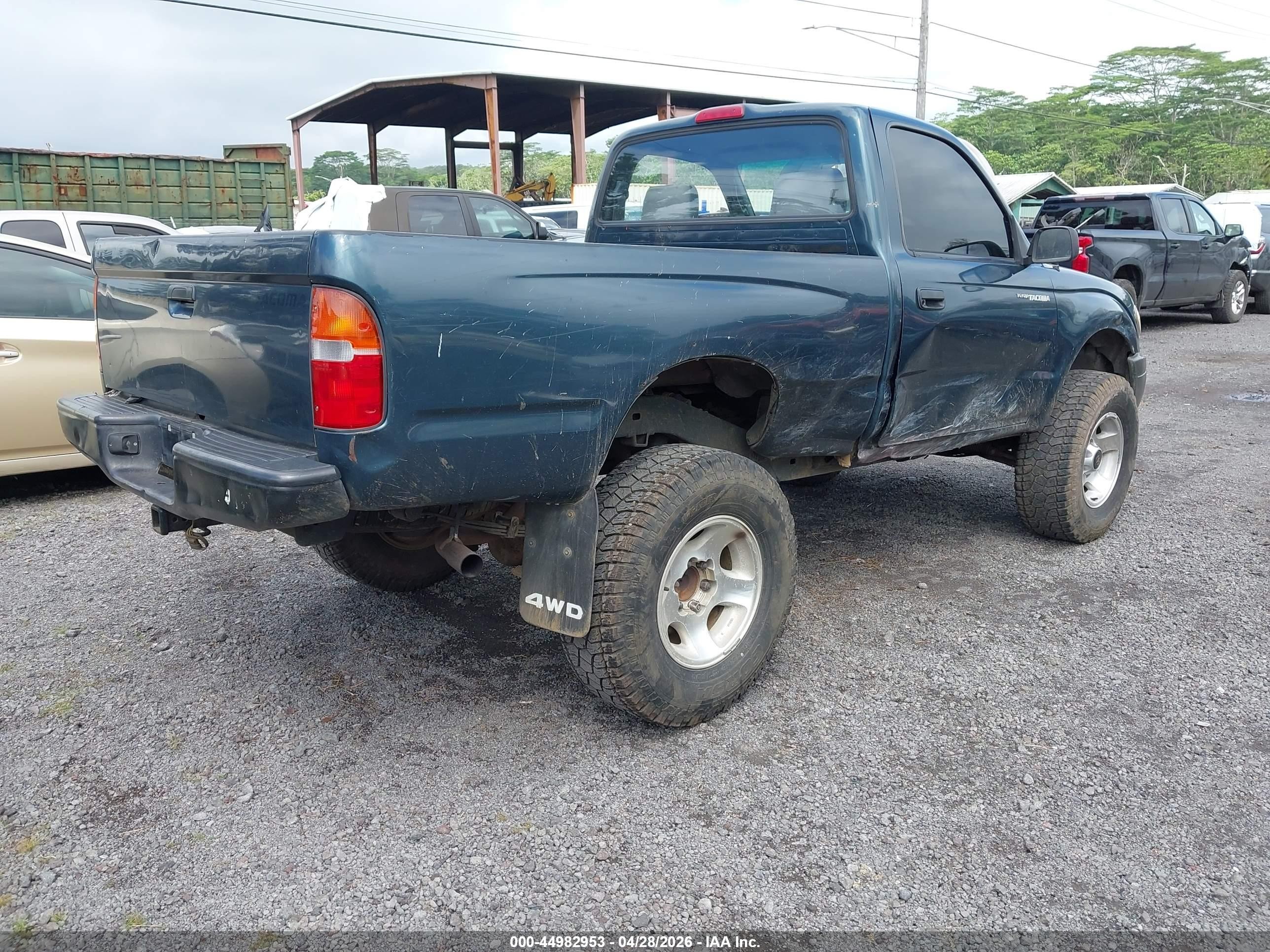 1998 Toyota Tacoma   Green vin: 4TAPM62N9WZ066108