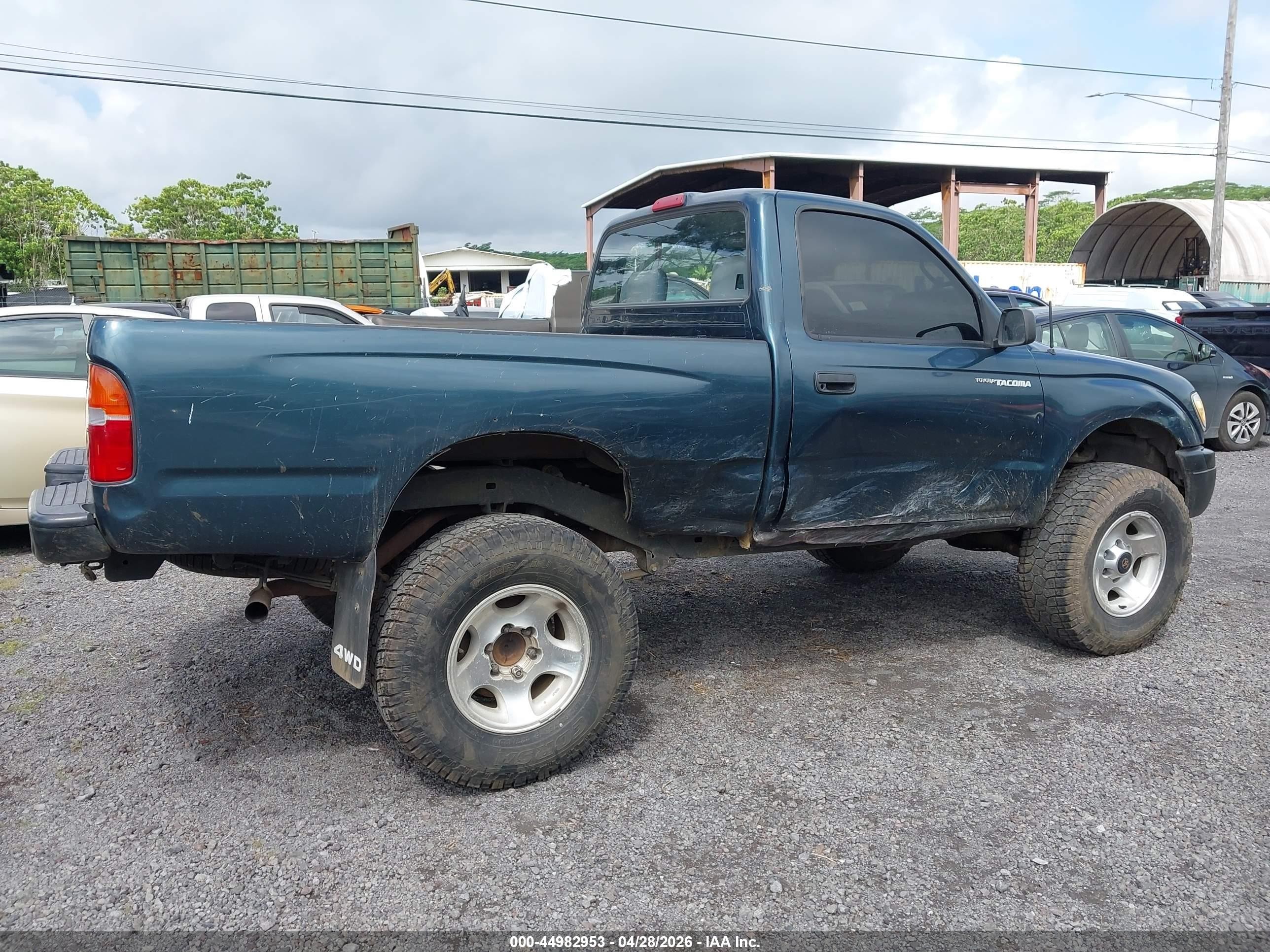 1998 Toyota Tacoma   Green vin: 4TAPM62N9WZ066108