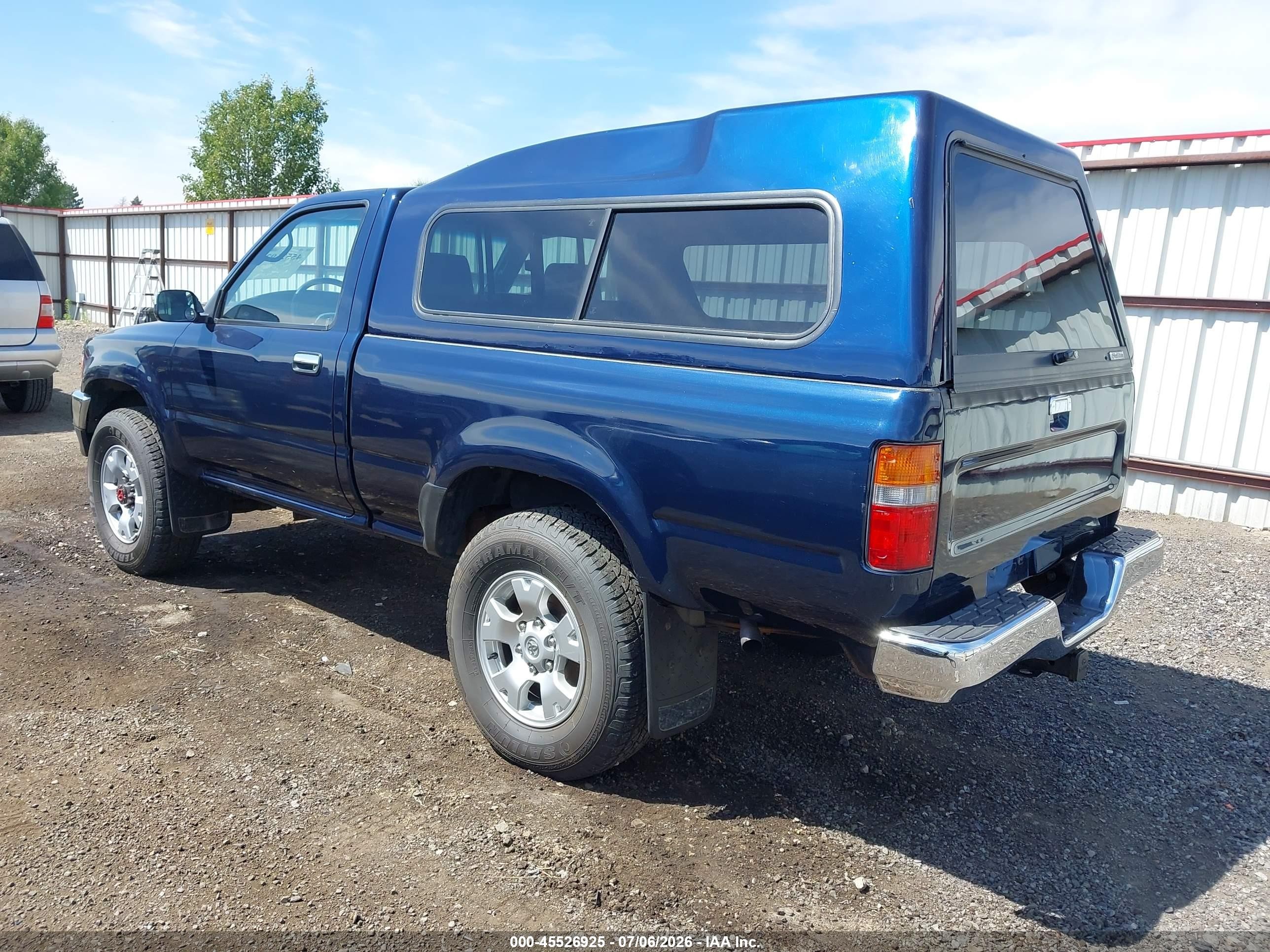 1993 Toyota Pickup 1/2 Ton Short Whlbse Dx Dark Blue vin: 4TARN01P1PZ058673