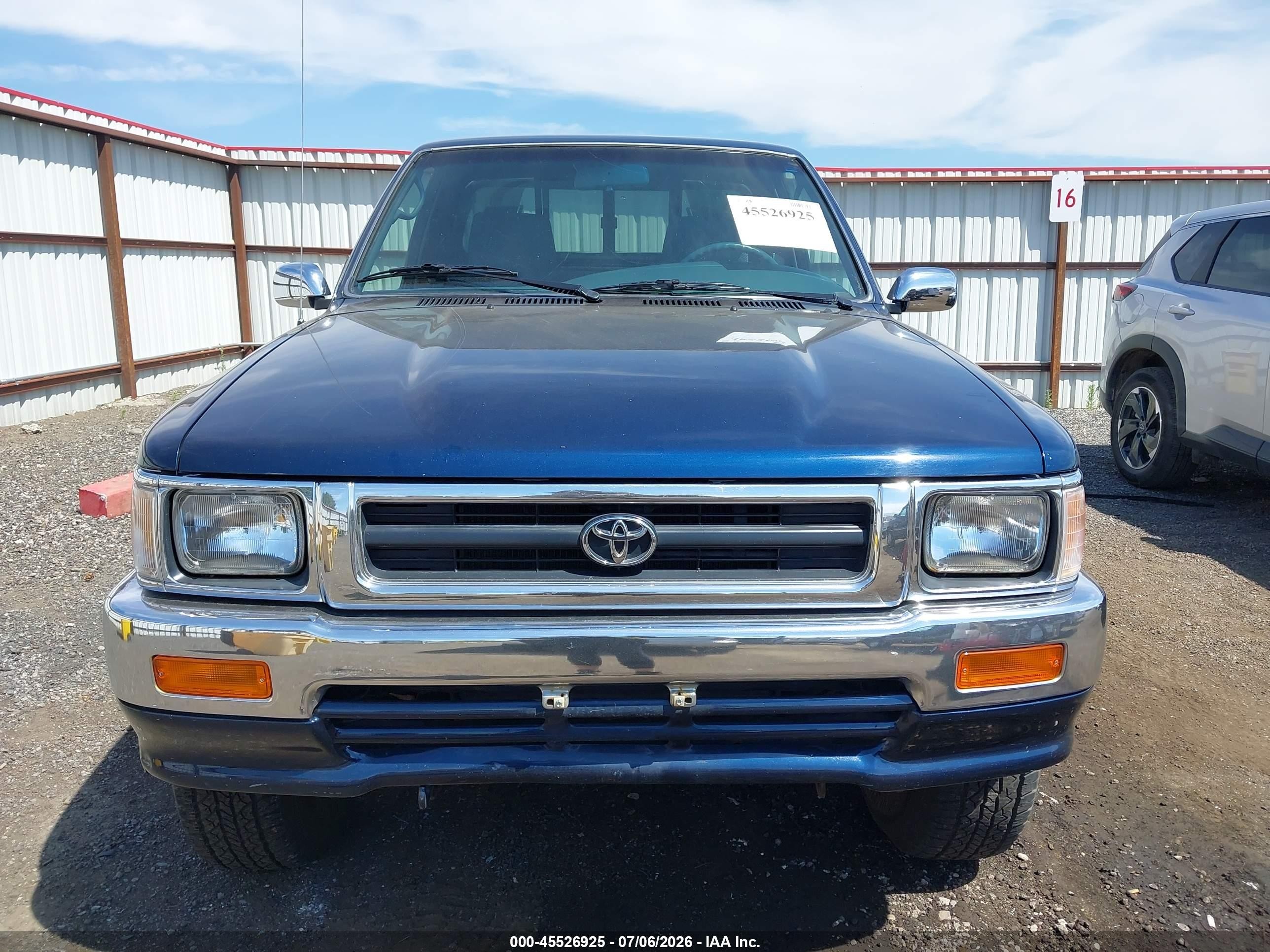 1993 Toyota Pickup 1/2 Ton Short Whlbse Dx Dark Blue vin: 4TARN01P1PZ058673