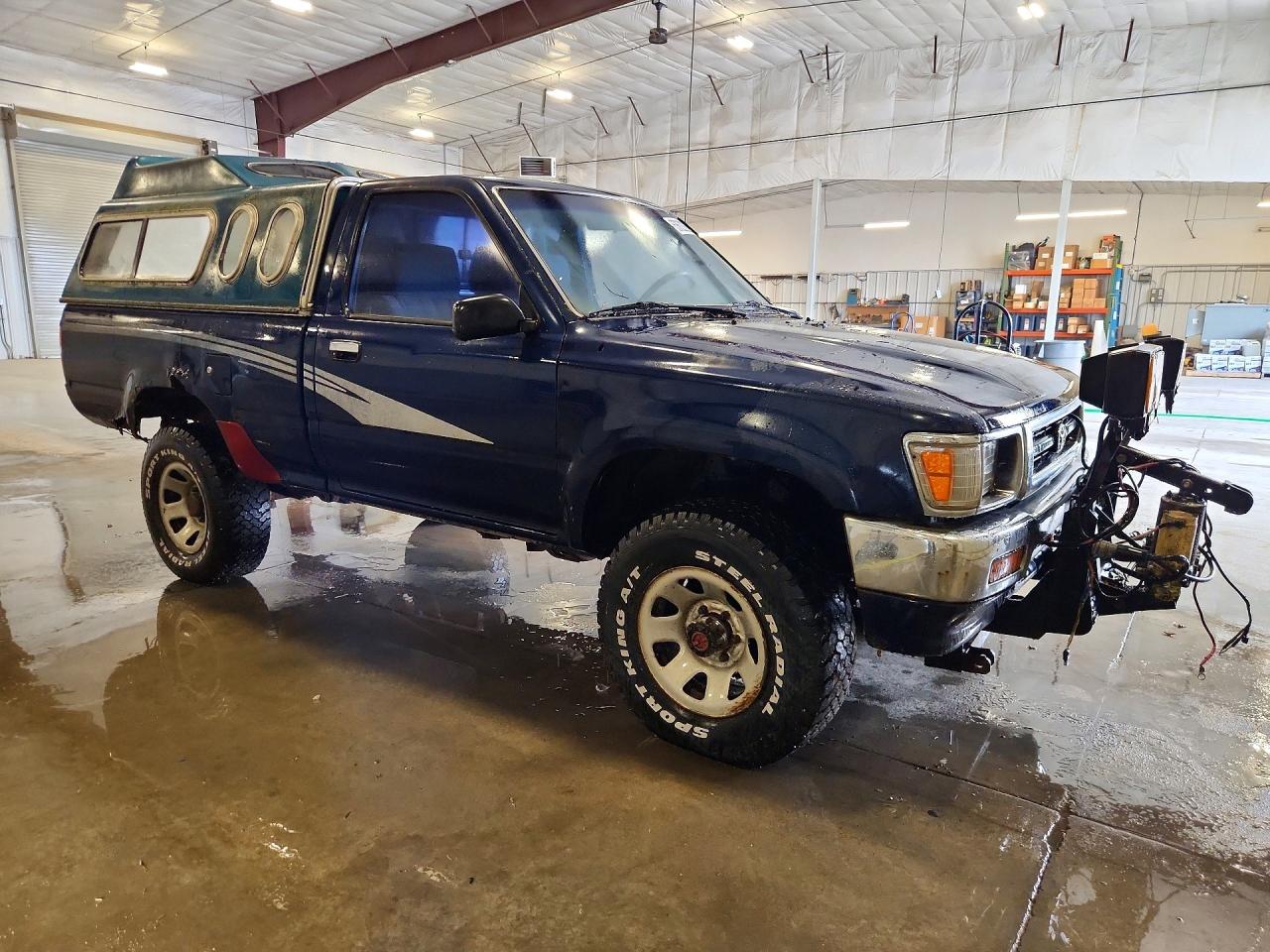 1993 Toyota Pickup 1/2 Ton Short Wheelbase Dx Blue vin: 4TARN01P2PZ099121