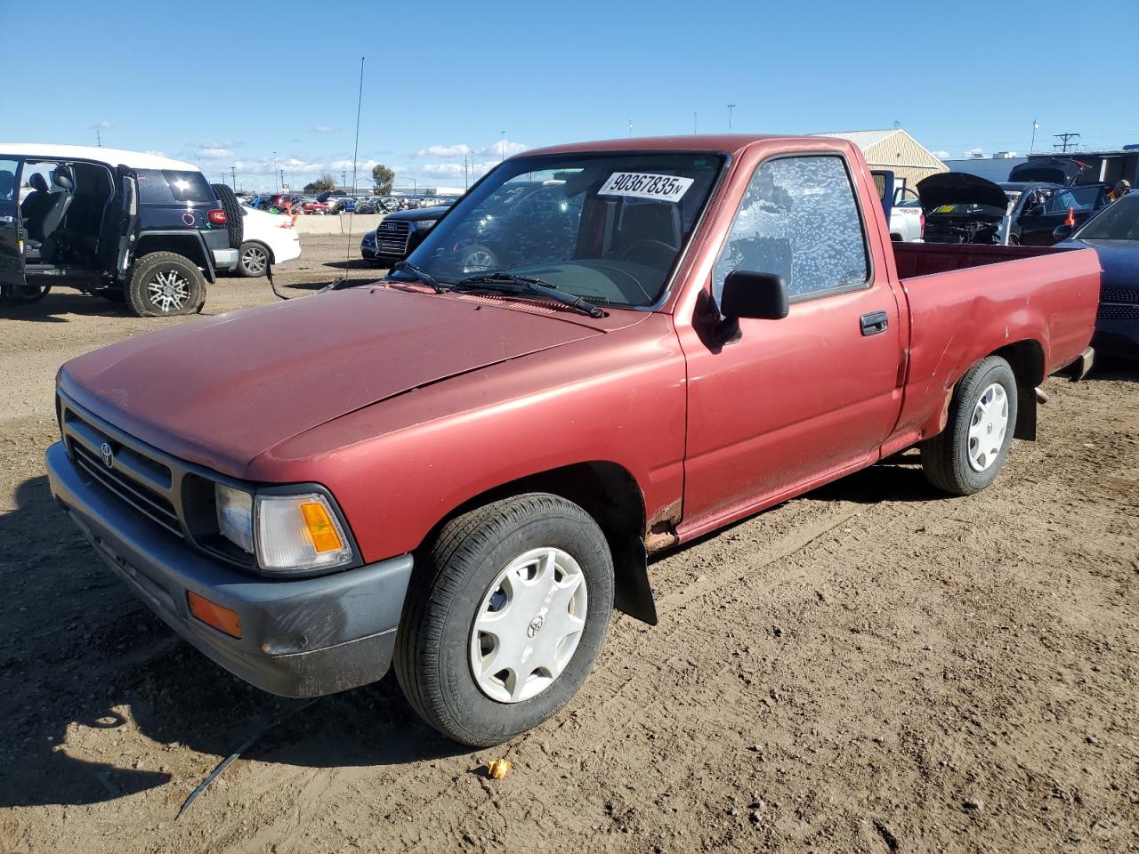 1993 Toyota Pickup 1/2 Ton Short Wheelbase Stb Red vin: 4TARN81A1PZ115030