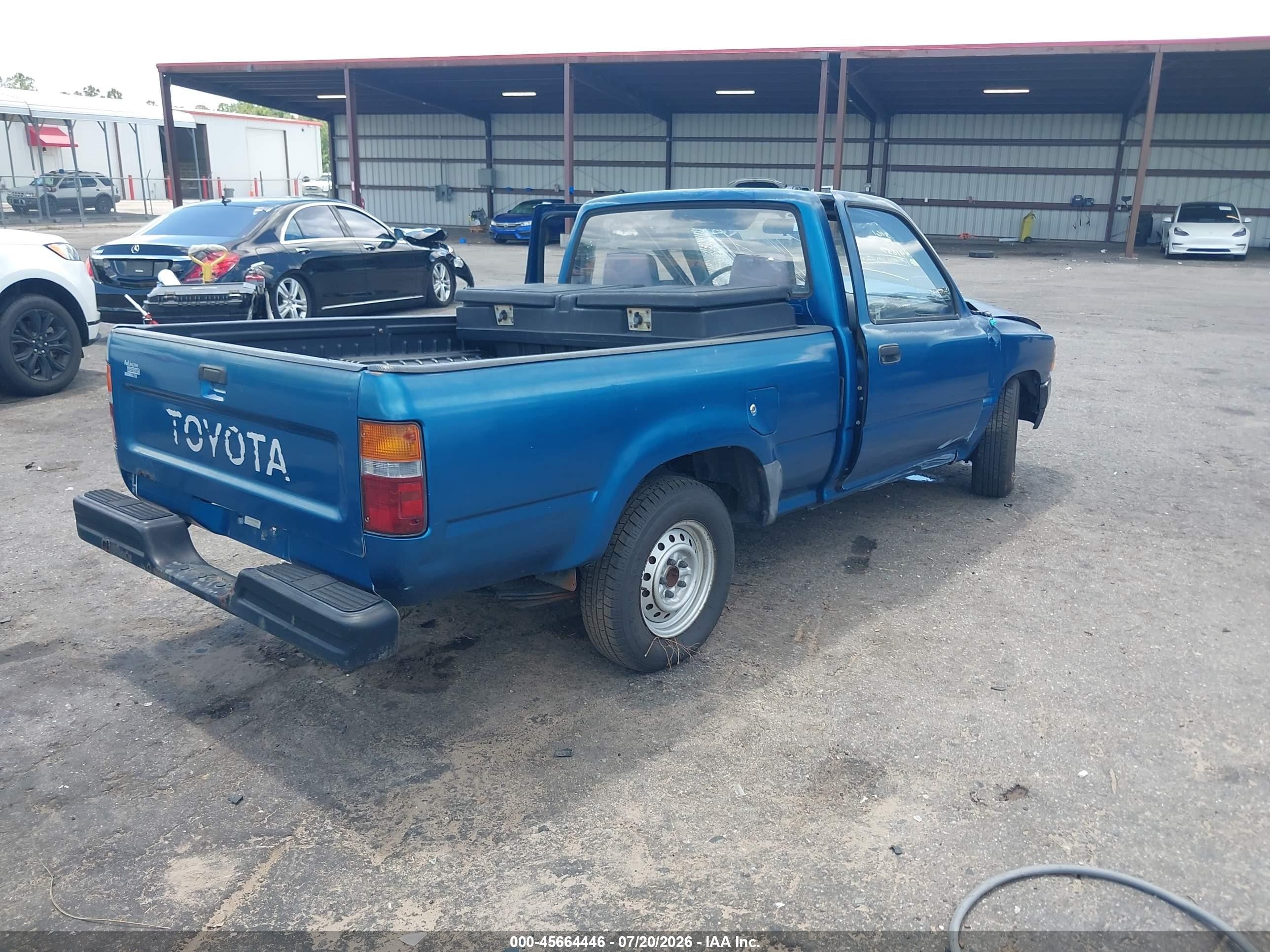 1993 Toyota Pickup 1/2 Ton Short Whlbase Stb Blue vin: 4TARN81A7PZ141857