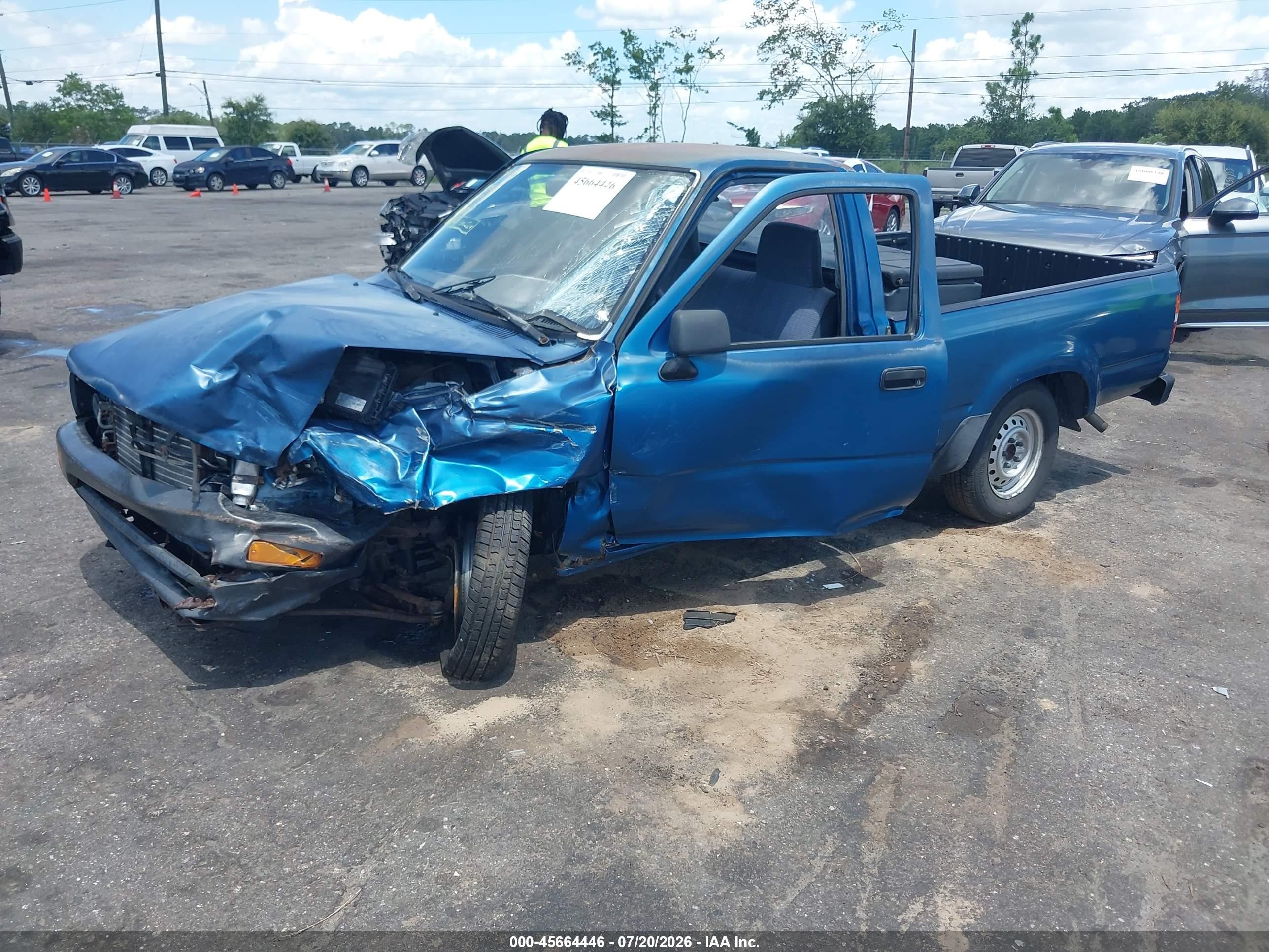 1993 Toyota Pickup 1/2 Ton Short Whlbase Stb Blue vin: 4TARN81A7PZ141857