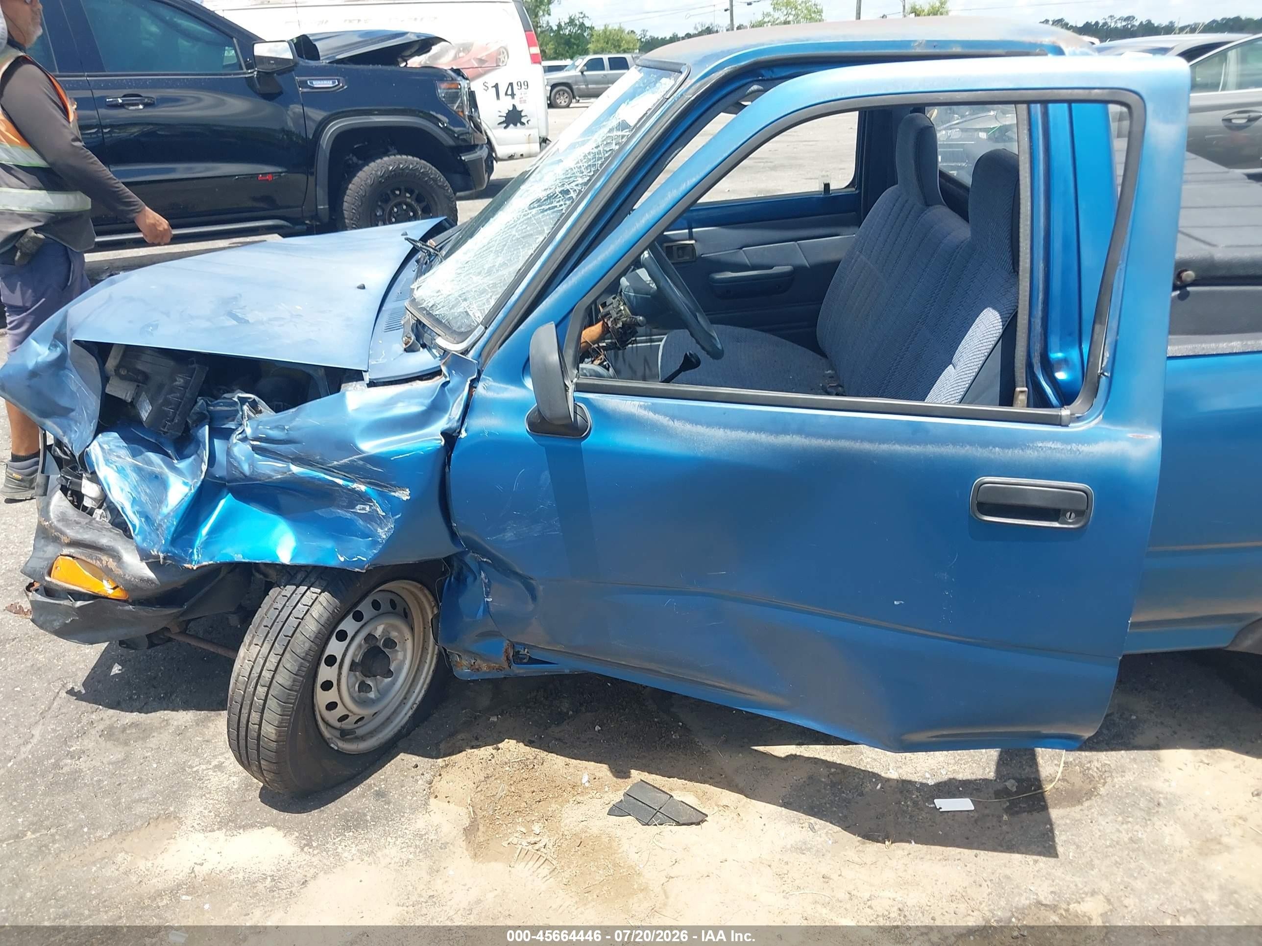 1993 Toyota Pickup 1/2 Ton Short Whlbase Stb Blue vin: 4TARN81A7PZ141857