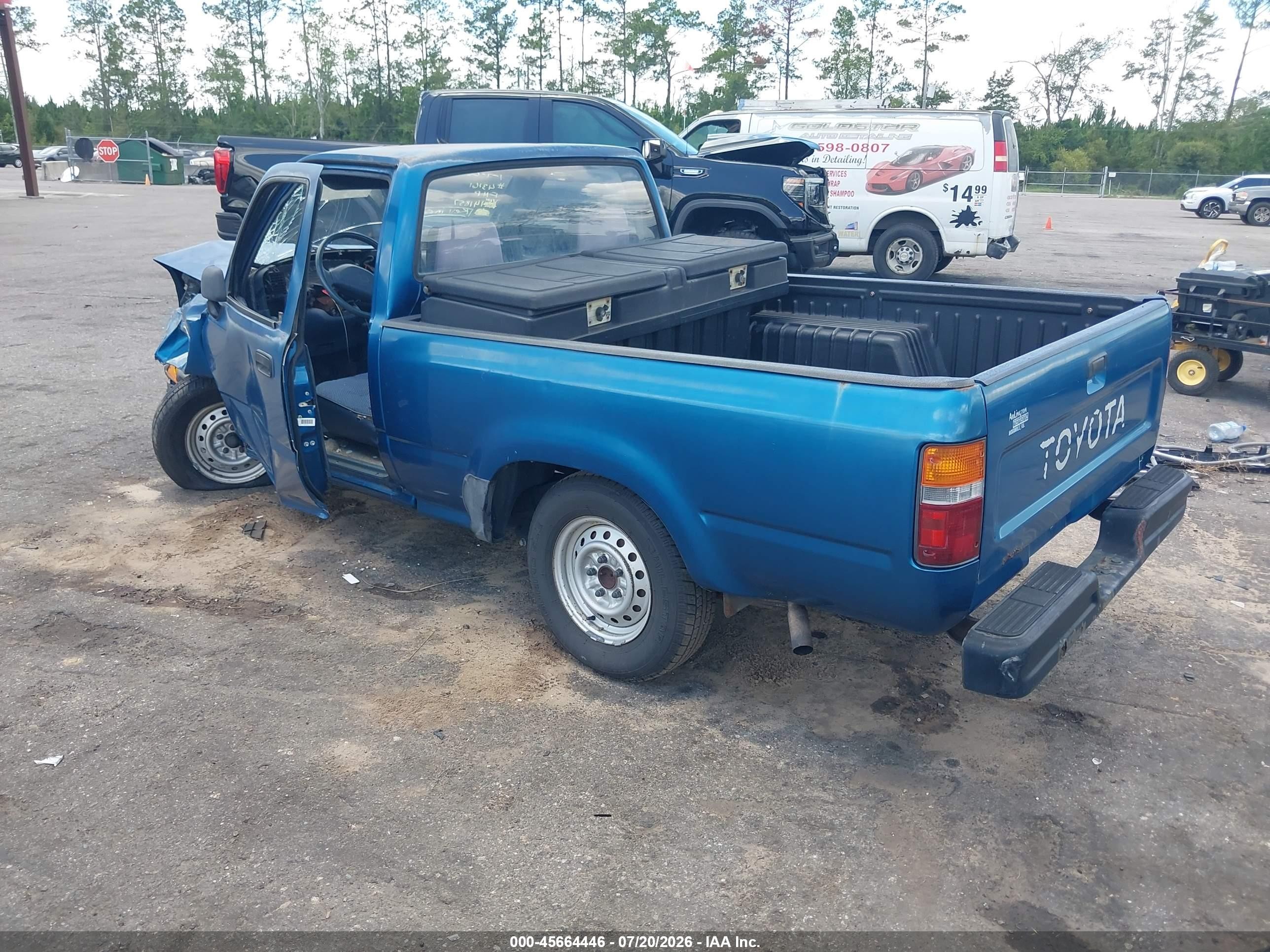 1993 Toyota Pickup 1/2 Ton Short Whlbase Stb Blue vin: 4TARN81A7PZ141857