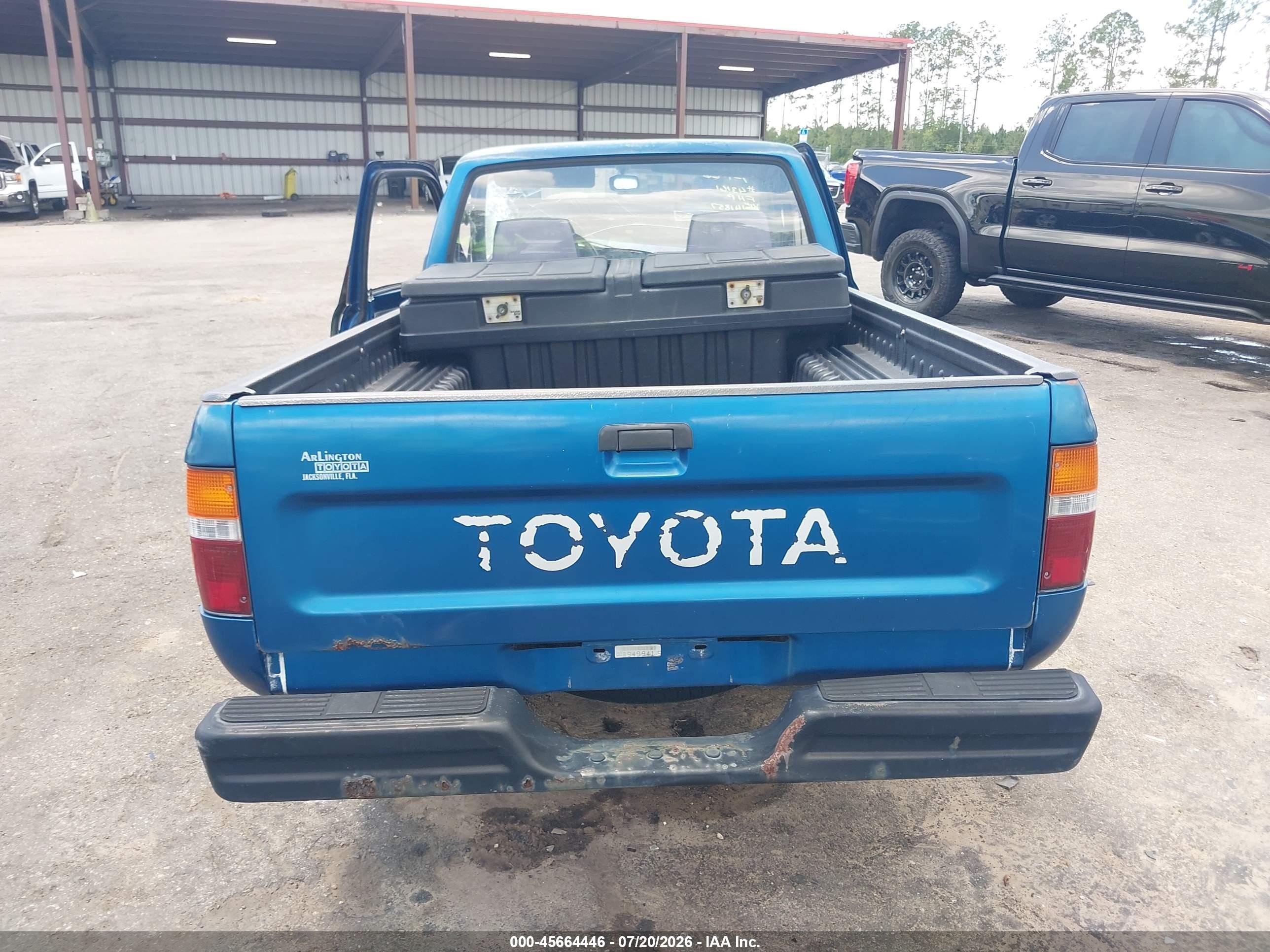 1993 Toyota Pickup 1/2 Ton Short Whlbase Stb Blue vin: 4TARN81A7PZ141857
