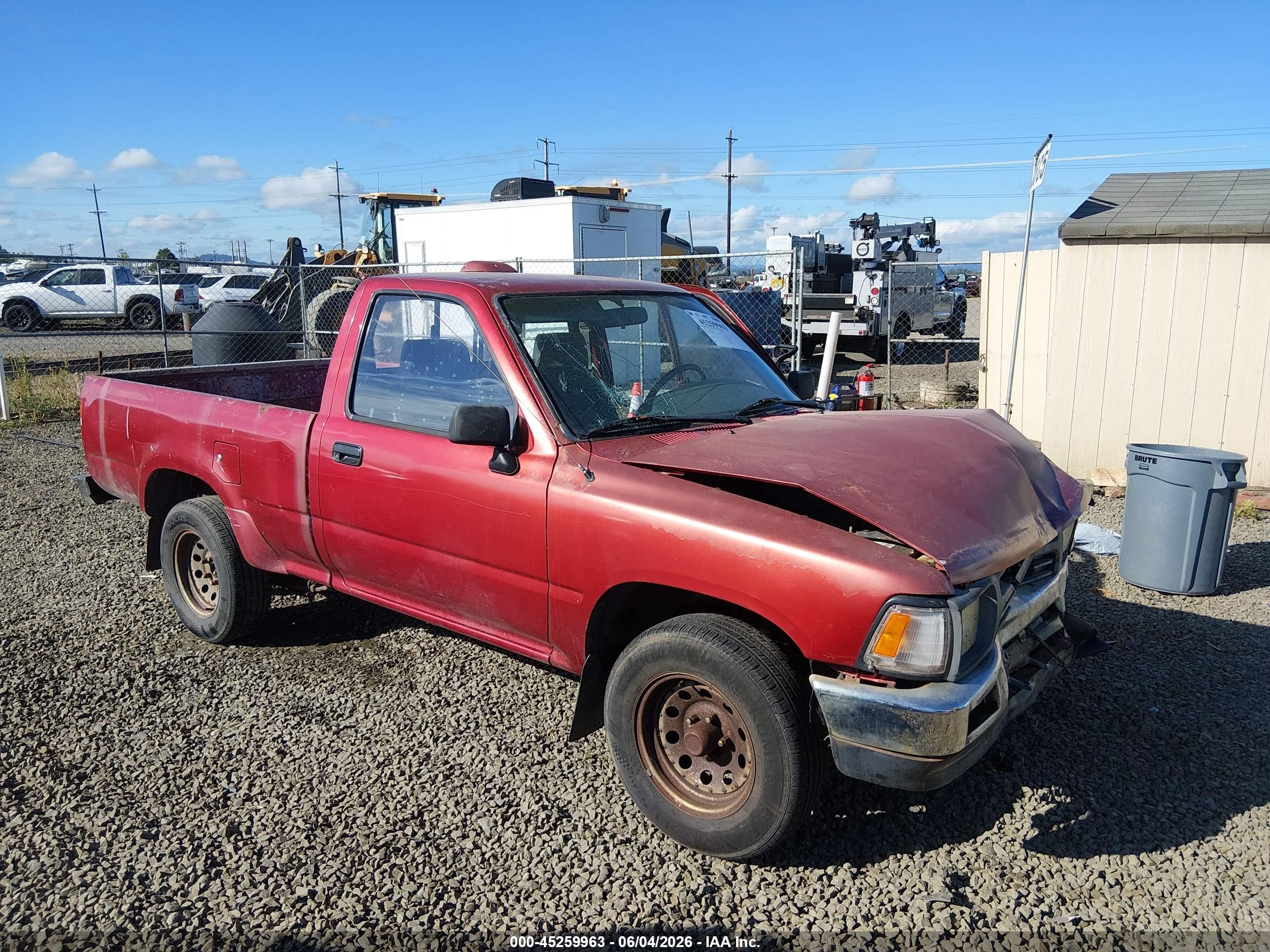 1994 Toyota Pickup 1/2 Ton Short Whlbase Stb Maroon vin: 4TARN81A8RZ267342