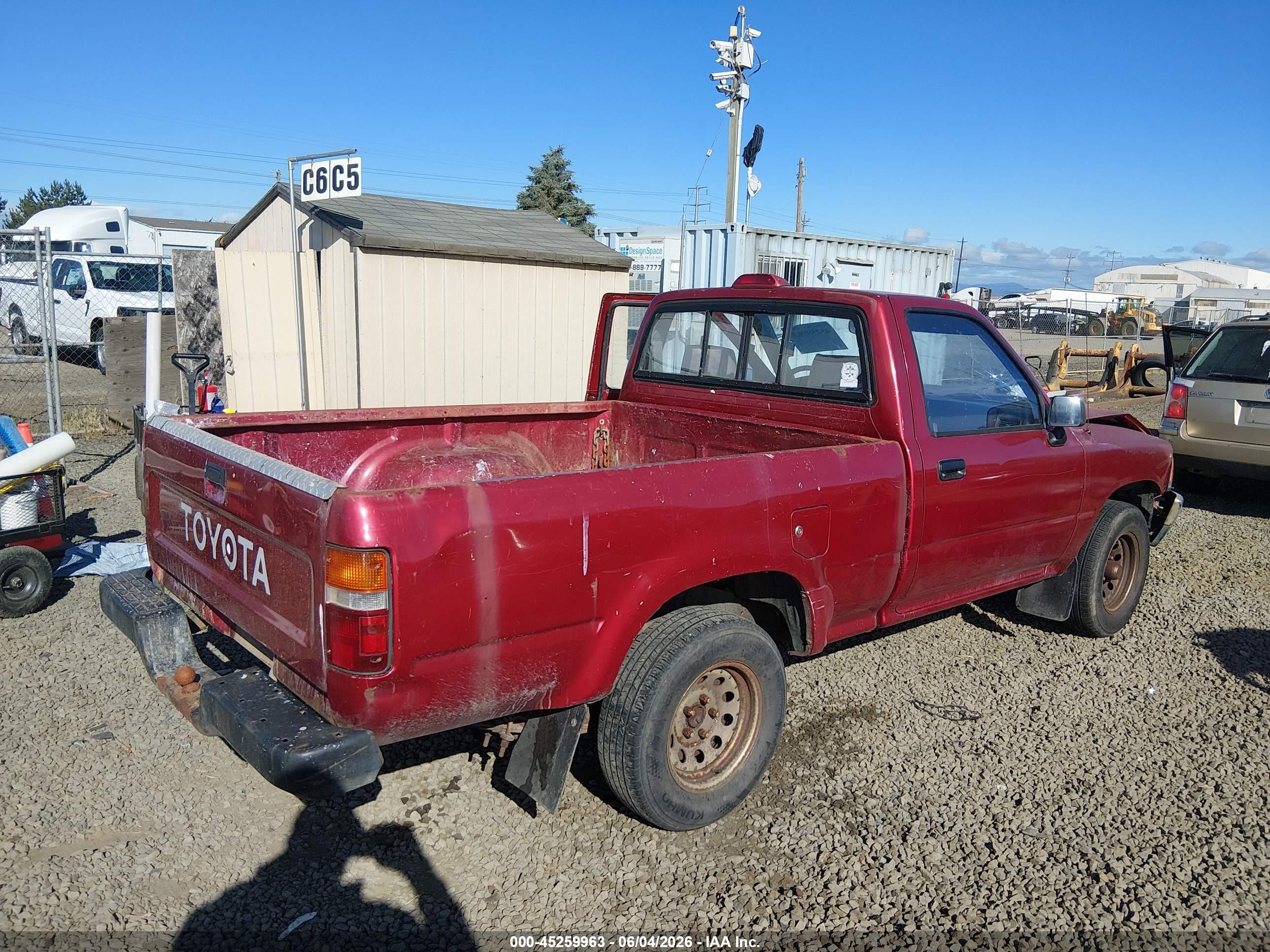 1994 Toyota Pickup 1/2 Ton Short Whlbase Stb Темно-бордовый vin: 4TARN81A8RZ267342