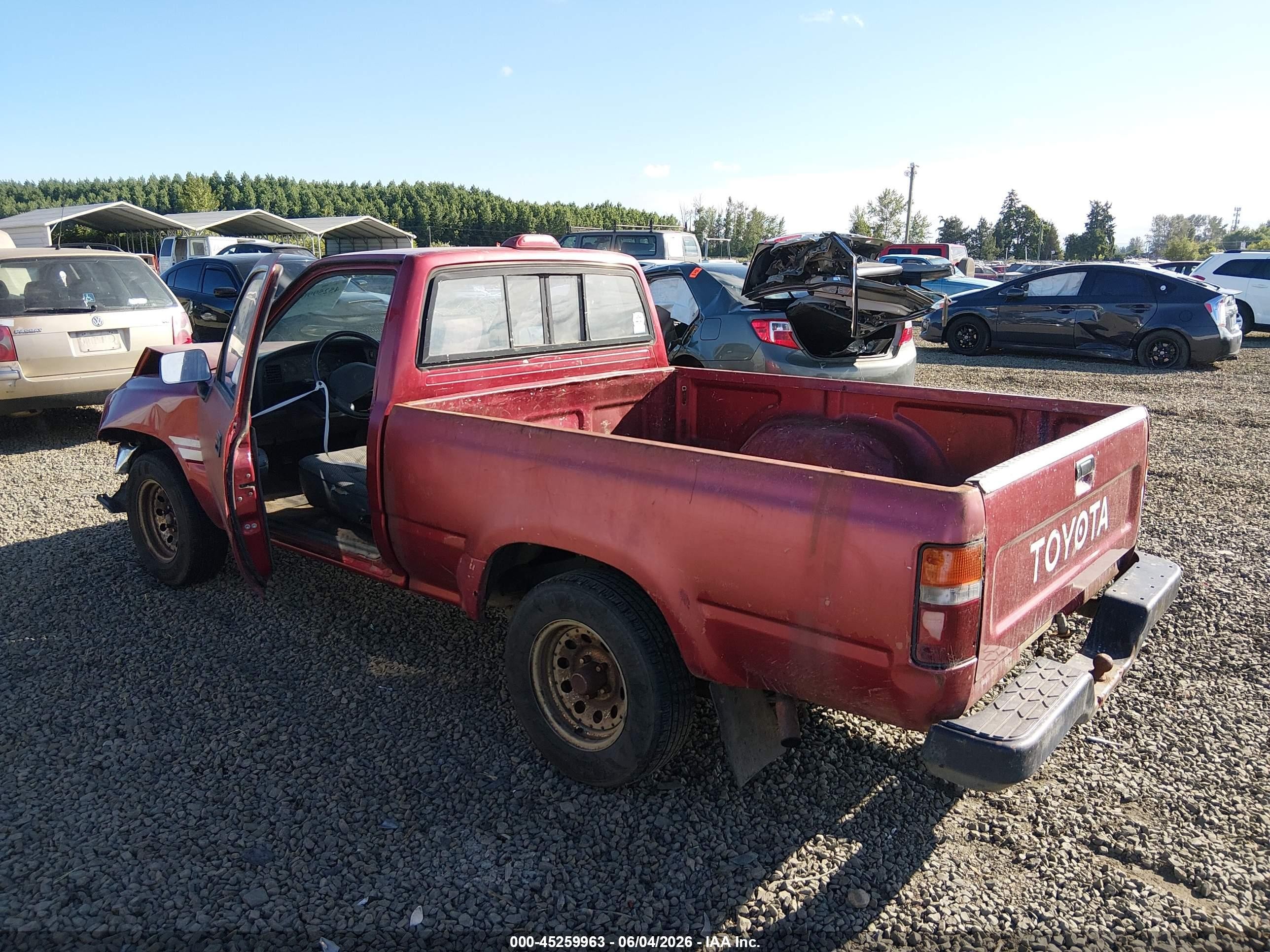 1994 Toyota Pickup 1/2 Ton Short Whlbase Stb Темно-бордовый vin: 4TARN81A8RZ267342
