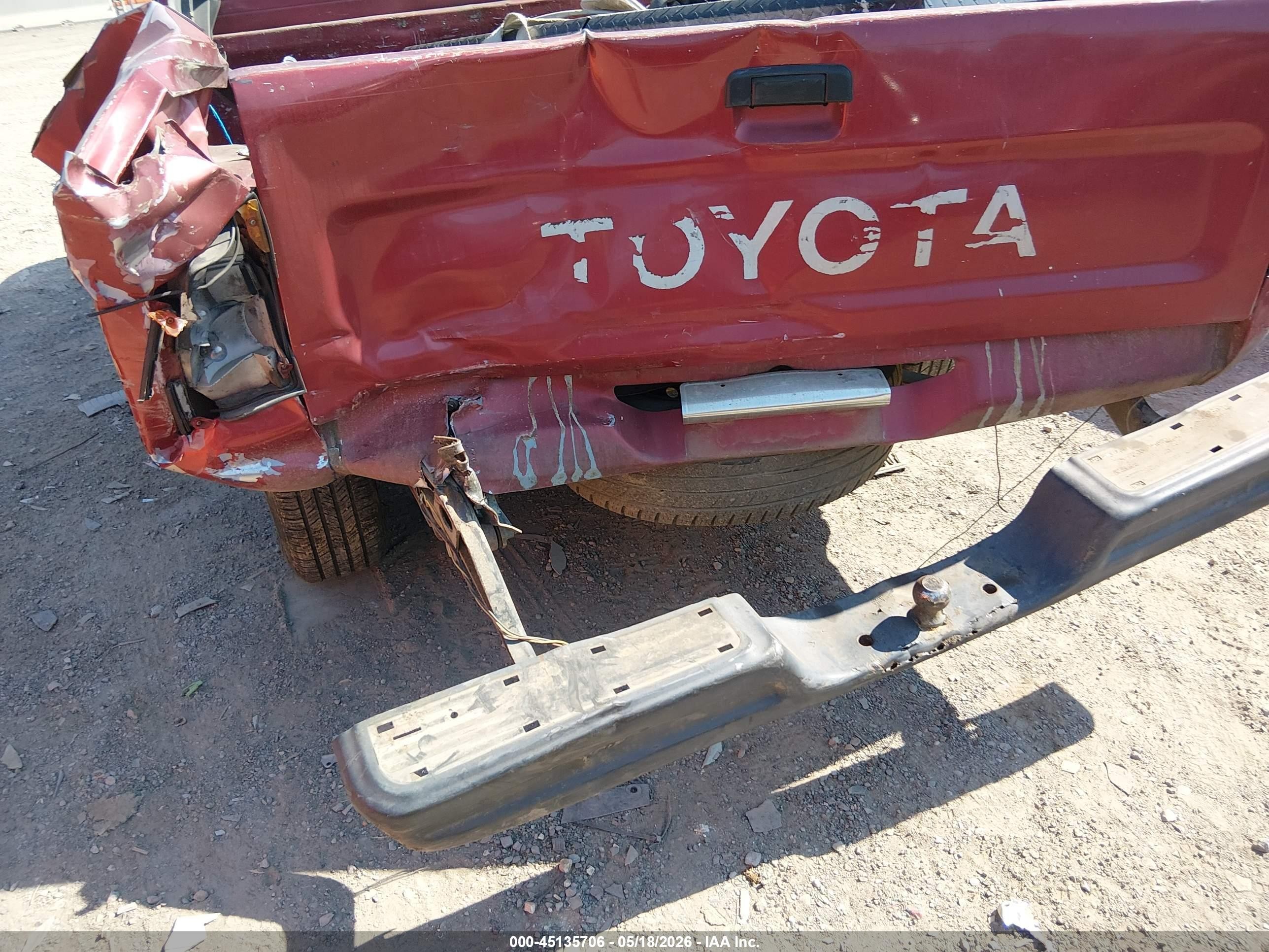 1993 Toyota Pickup 1/2 Ton Short Whlbase Stb Red vin: 4TARN81A9PZ136661