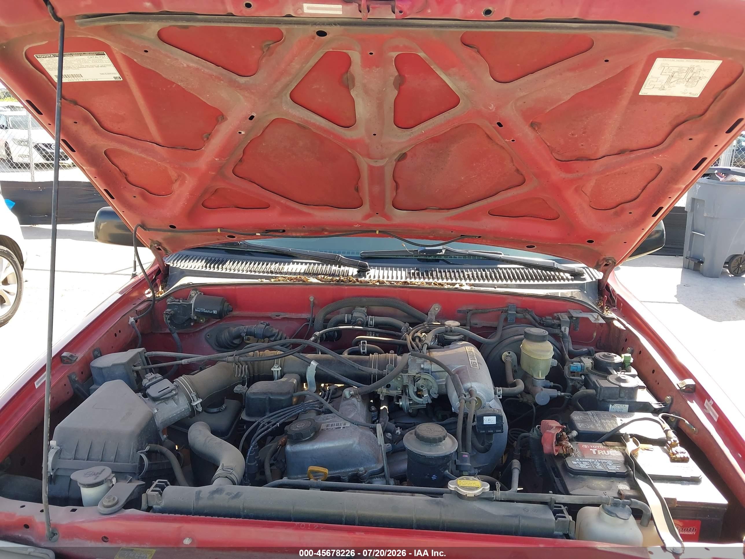 1999 Toyota Tacoma Prerunner Red vin: 4TASM92N0XZ476504