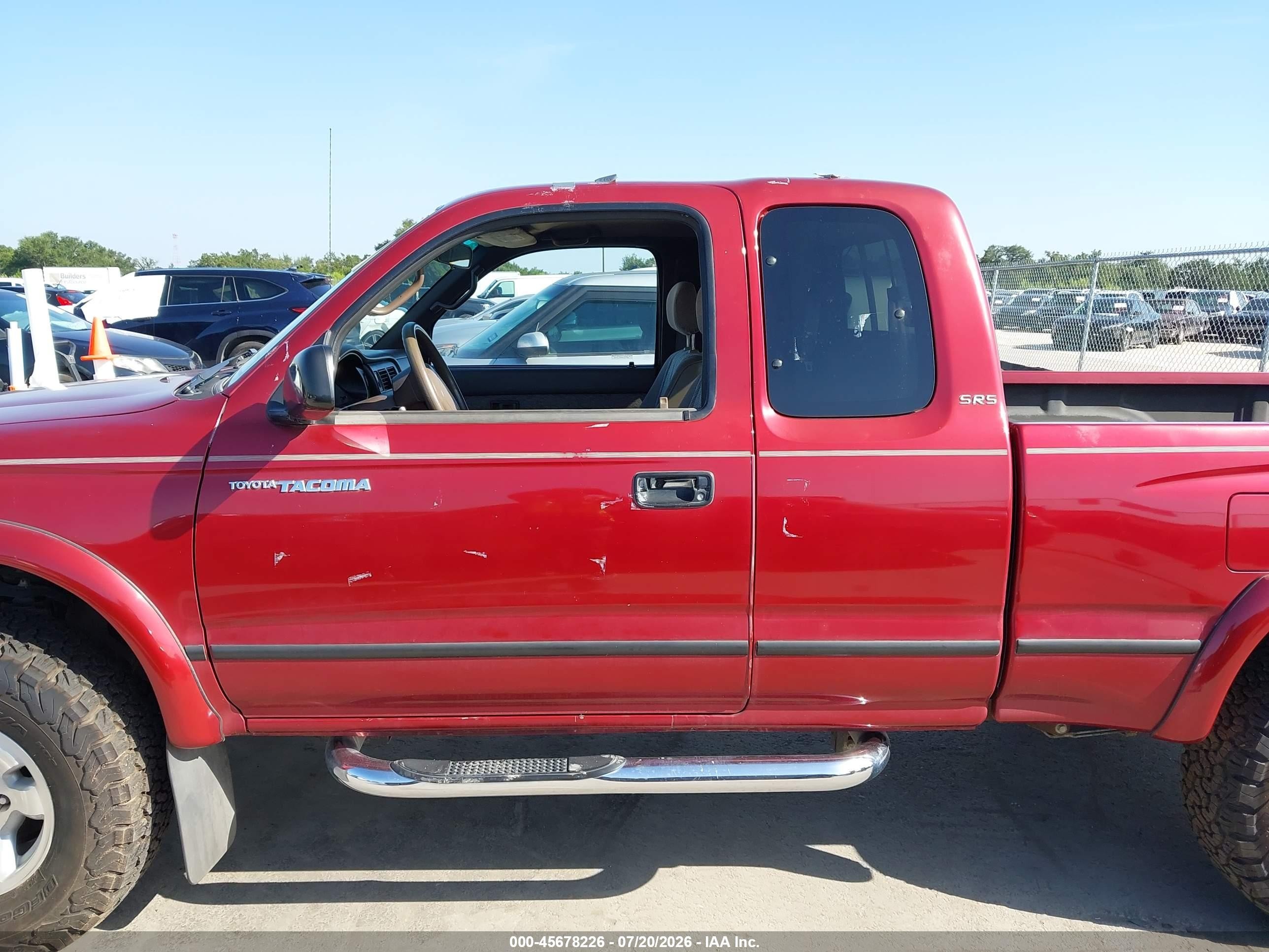 1999 Toyota Tacoma Prerunner Red vin: 4TASM92N0XZ476504