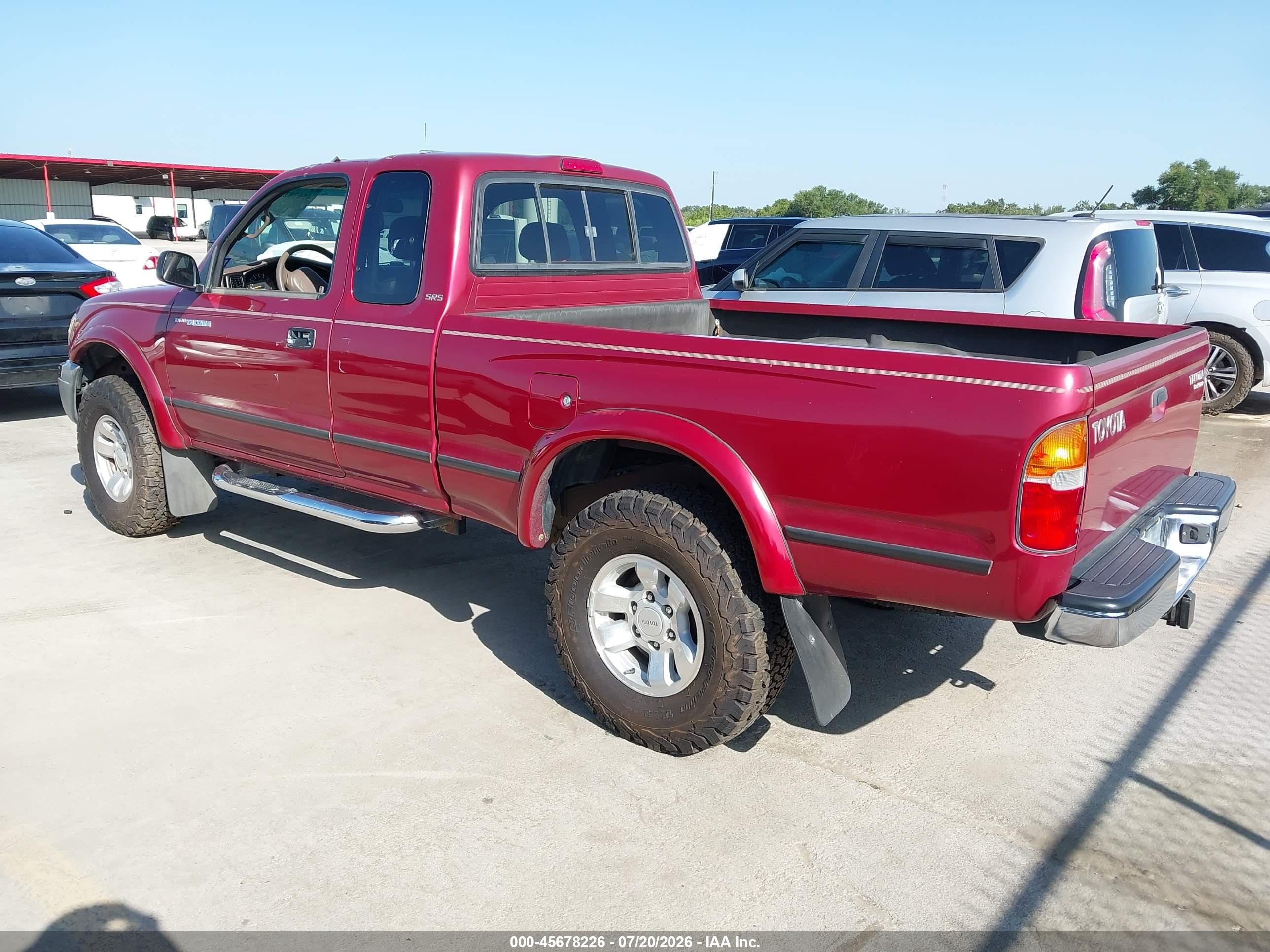 1999 Toyota Tacoma Prerunner Red vin: 4TASM92N0XZ476504