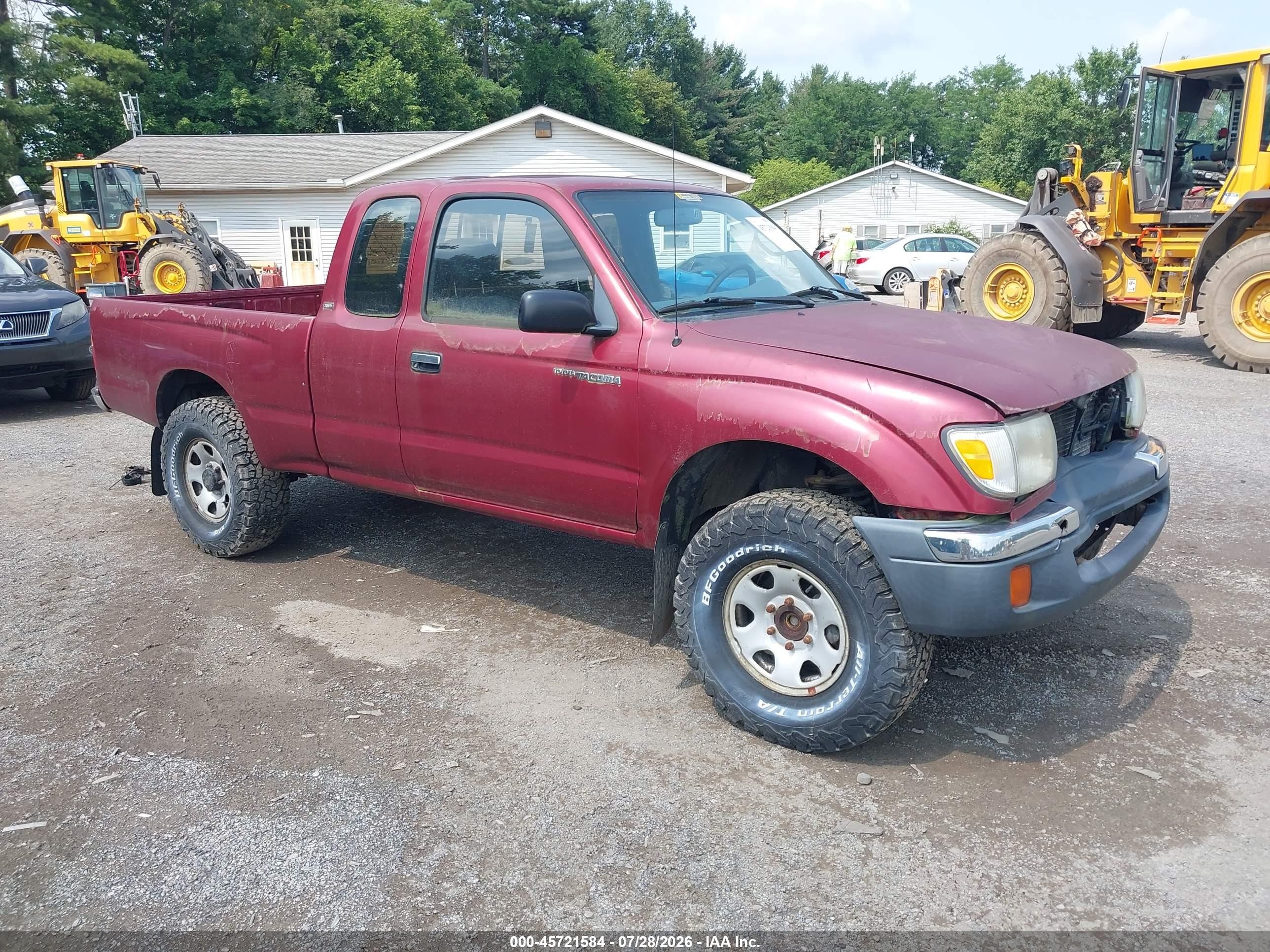 1998 Toyota Tacoma Prerunner Maroon vin: 4TASM92N1WZ150595