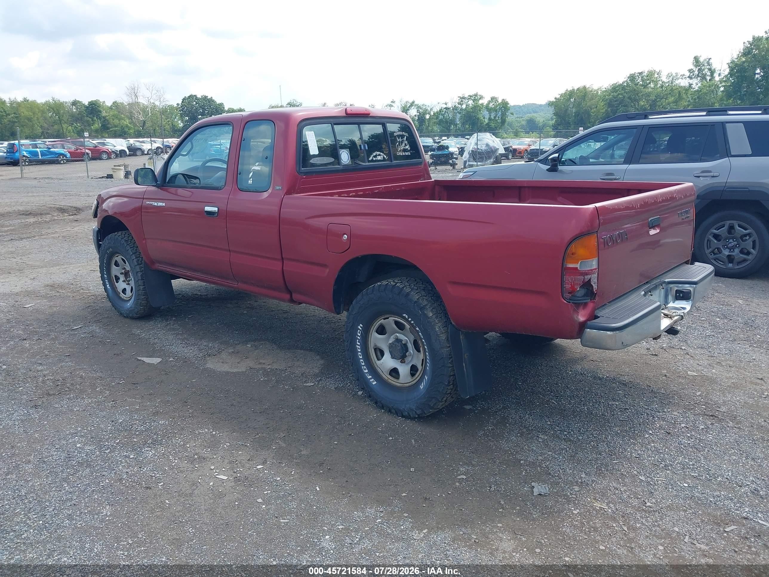 1998 Toyota Tacoma Prerunner Maroon vin: 4TASM92N1WZ150595
