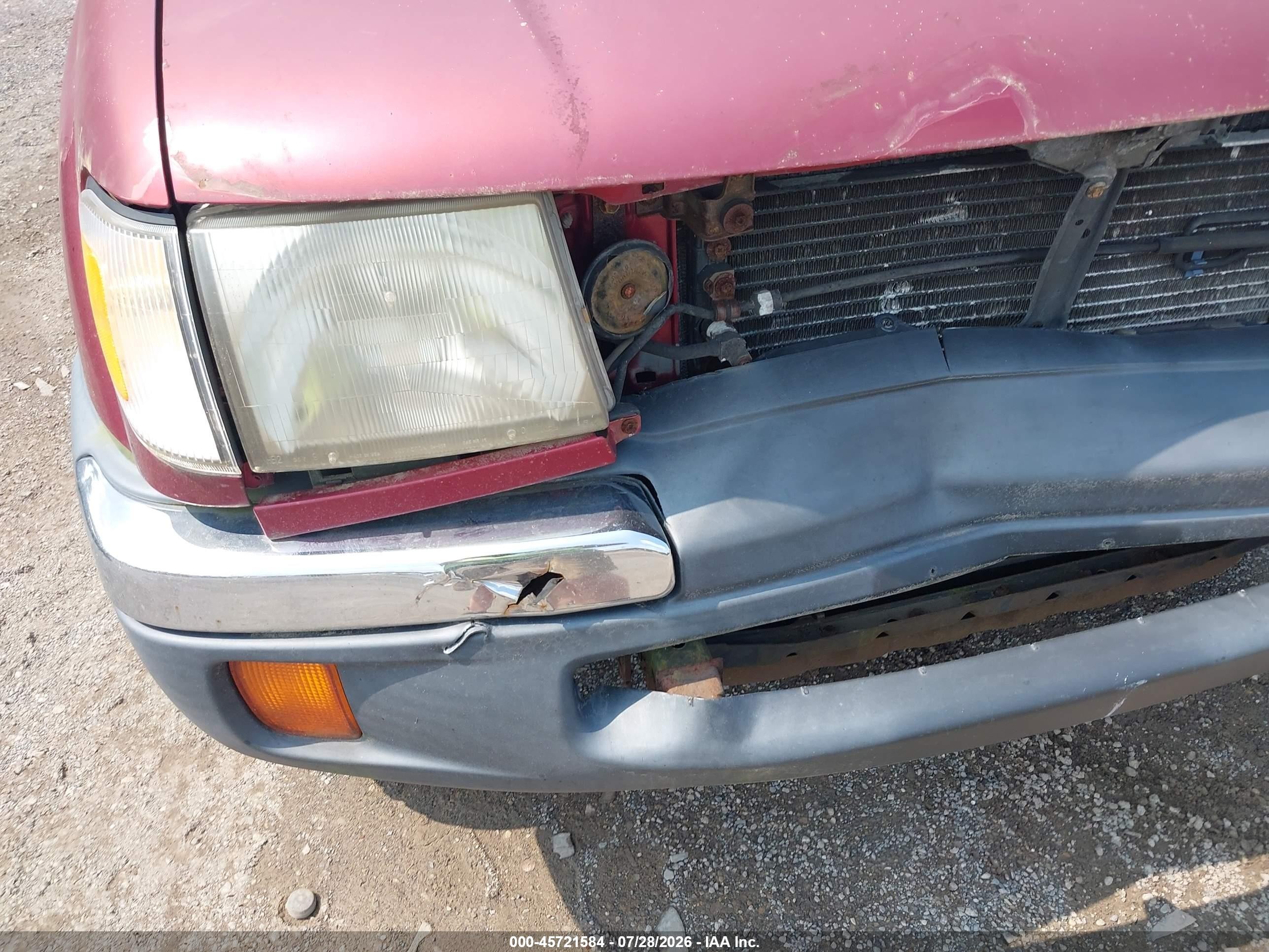 1998 Toyota Tacoma Prerunner Maroon vin: 4TASM92N1WZ150595