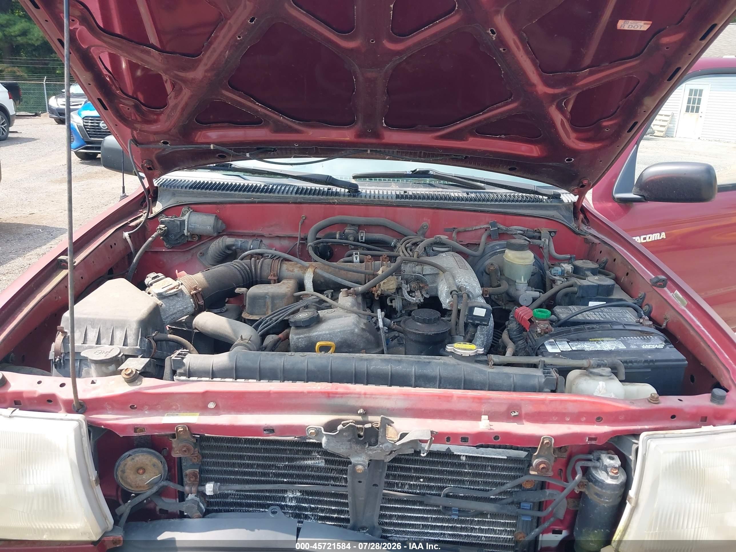1998 Toyota Tacoma Prerunner Maroon vin: 4TASM92N1WZ150595