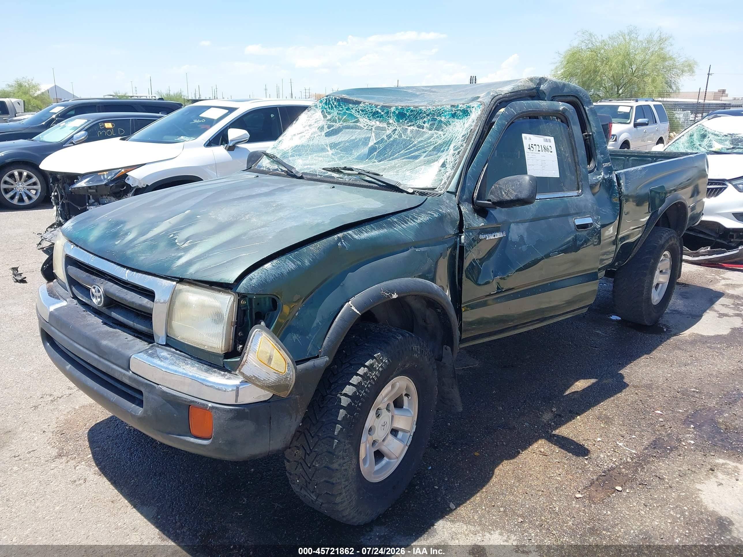 1999 Toyota Tacoma Prerunner Green vin: 4TASM92N1XZ515147