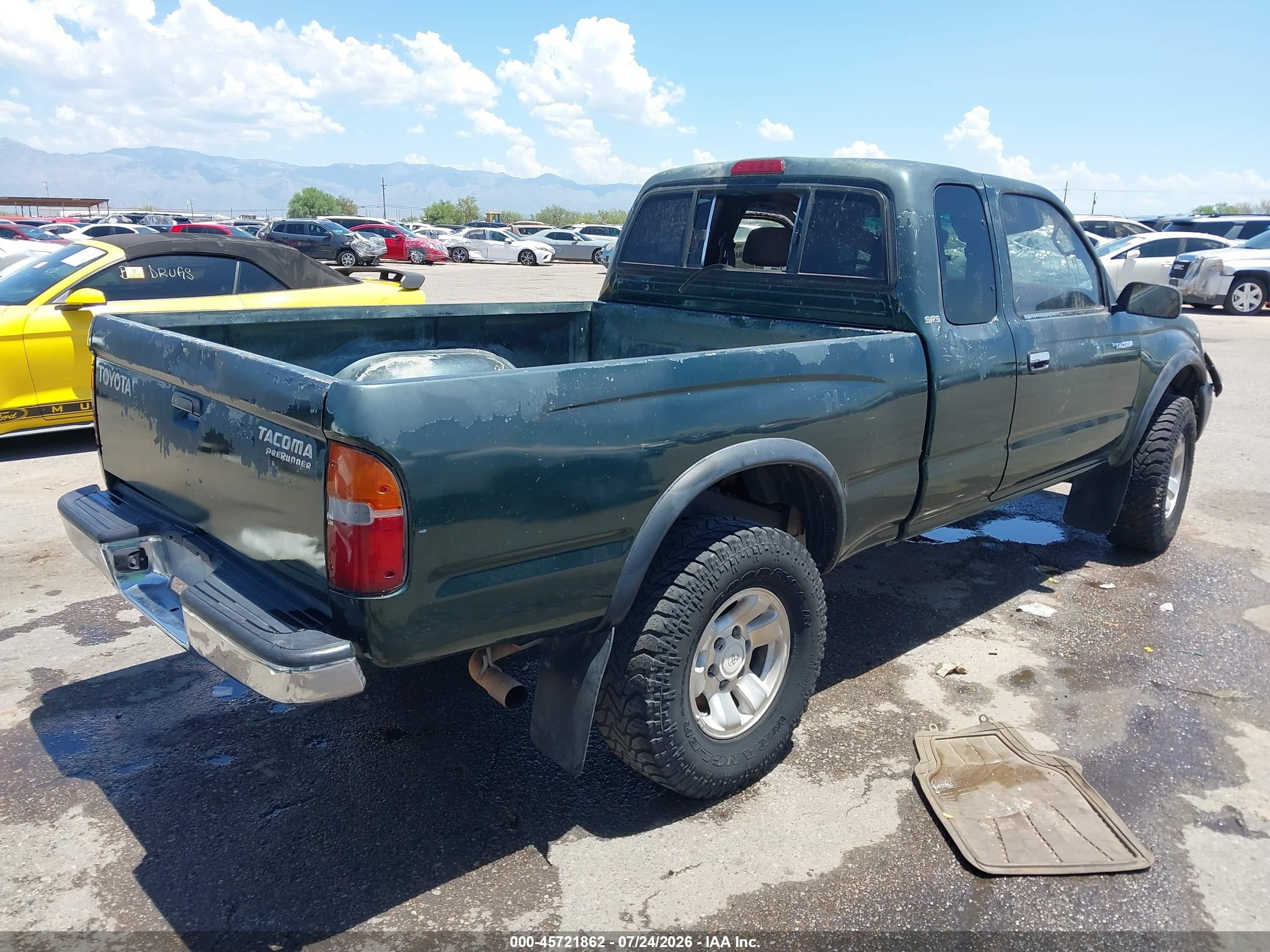 1999 Toyota Tacoma Prerunner Green vin: 4TASM92N1XZ515147