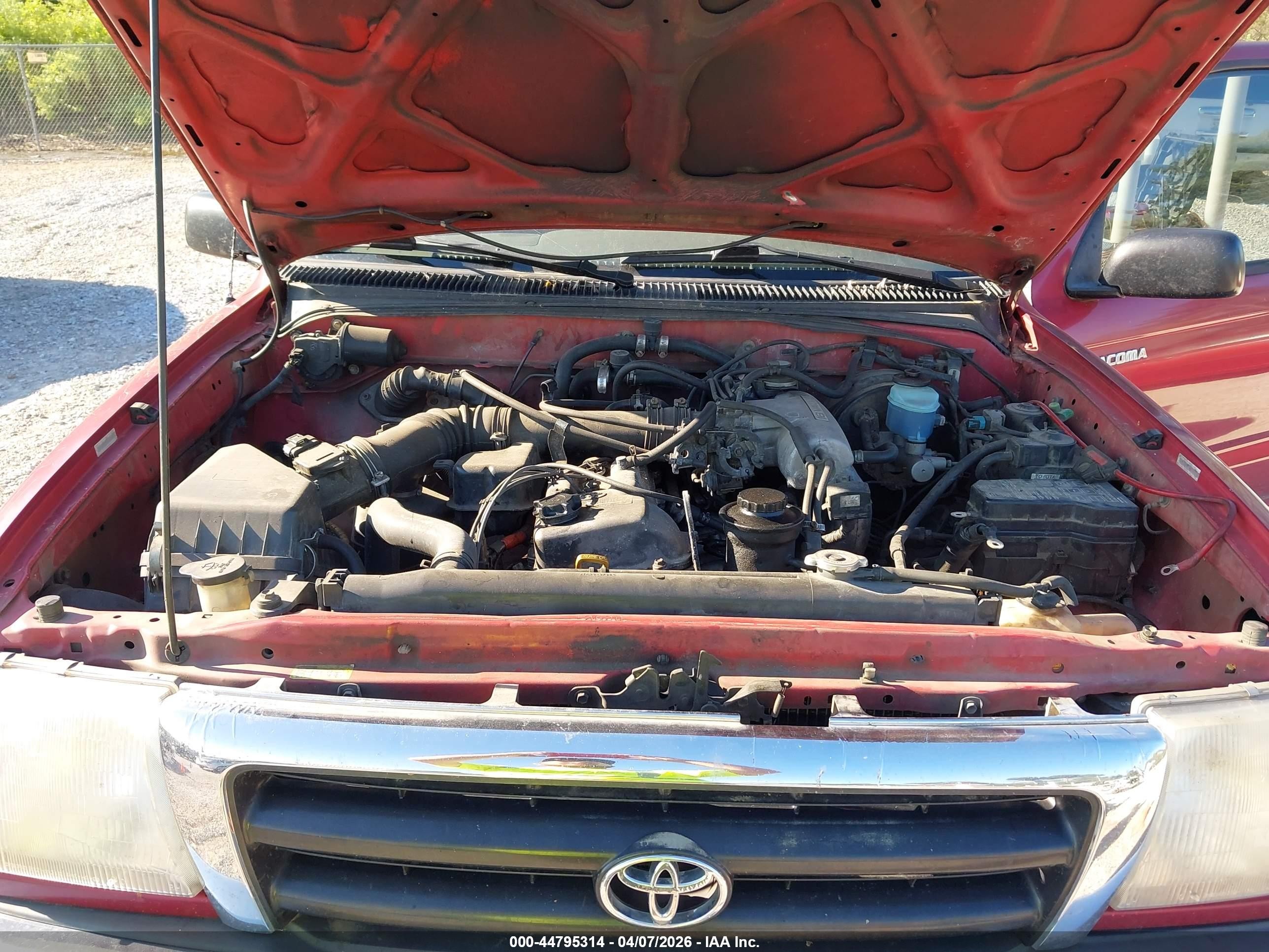 1999 Toyota Tacoma Prerunner Red vin: 4TASM92N2XZ420838