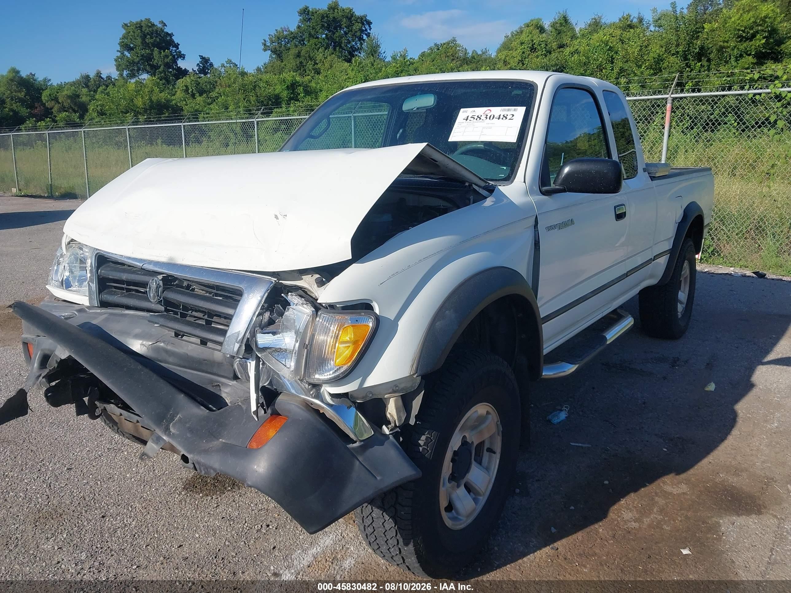 1998 Toyota Tacoma Prerunner White vin: 4TASM92N3WZ127187