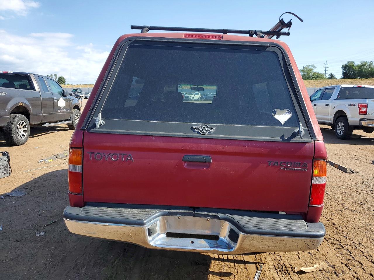 1998 Toyota Tacoma Xtracab Prerunner Red vin: 4TASM92N4WZ114030