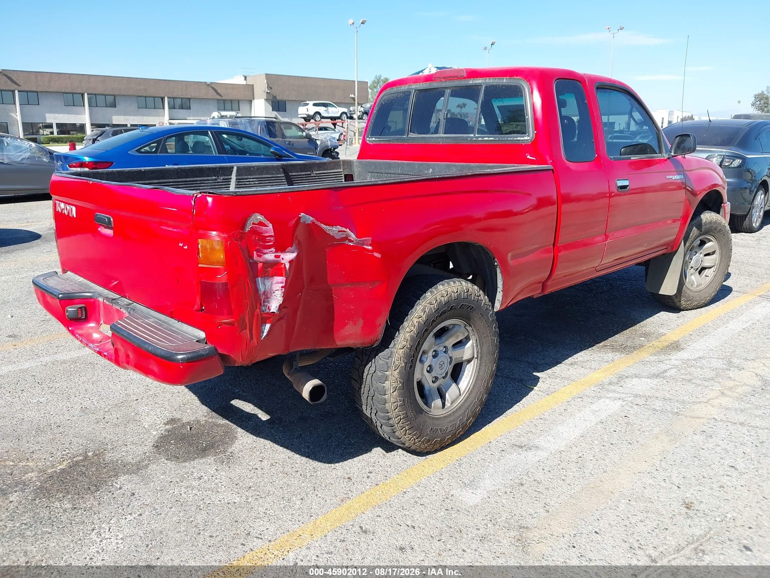 1999 Toyota Tacoma Prerunner Red vin: 4TASM92N4XZ502697