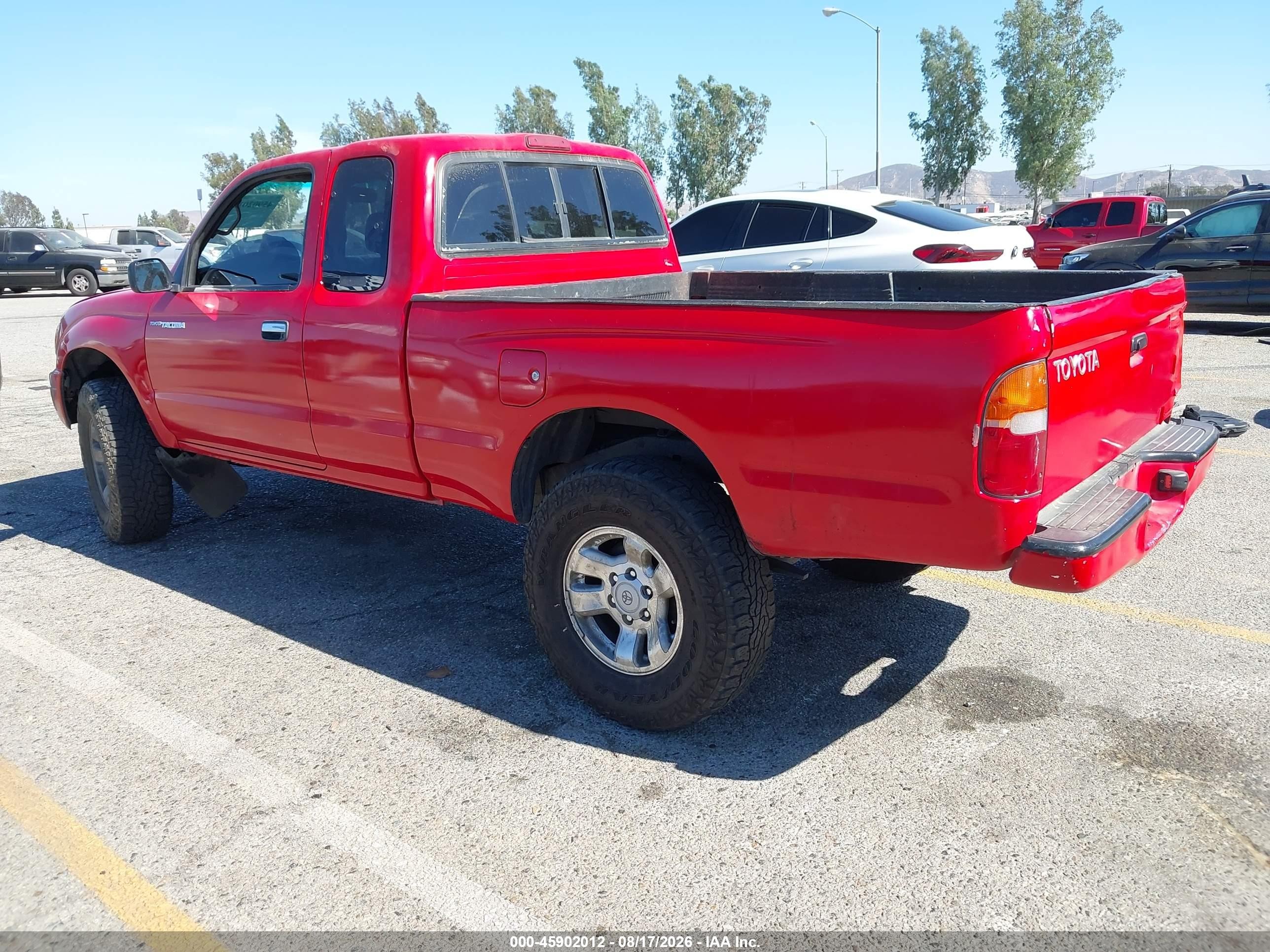 1999 Toyota Tacoma Prerunner Red vin: 4TASM92N4XZ502697