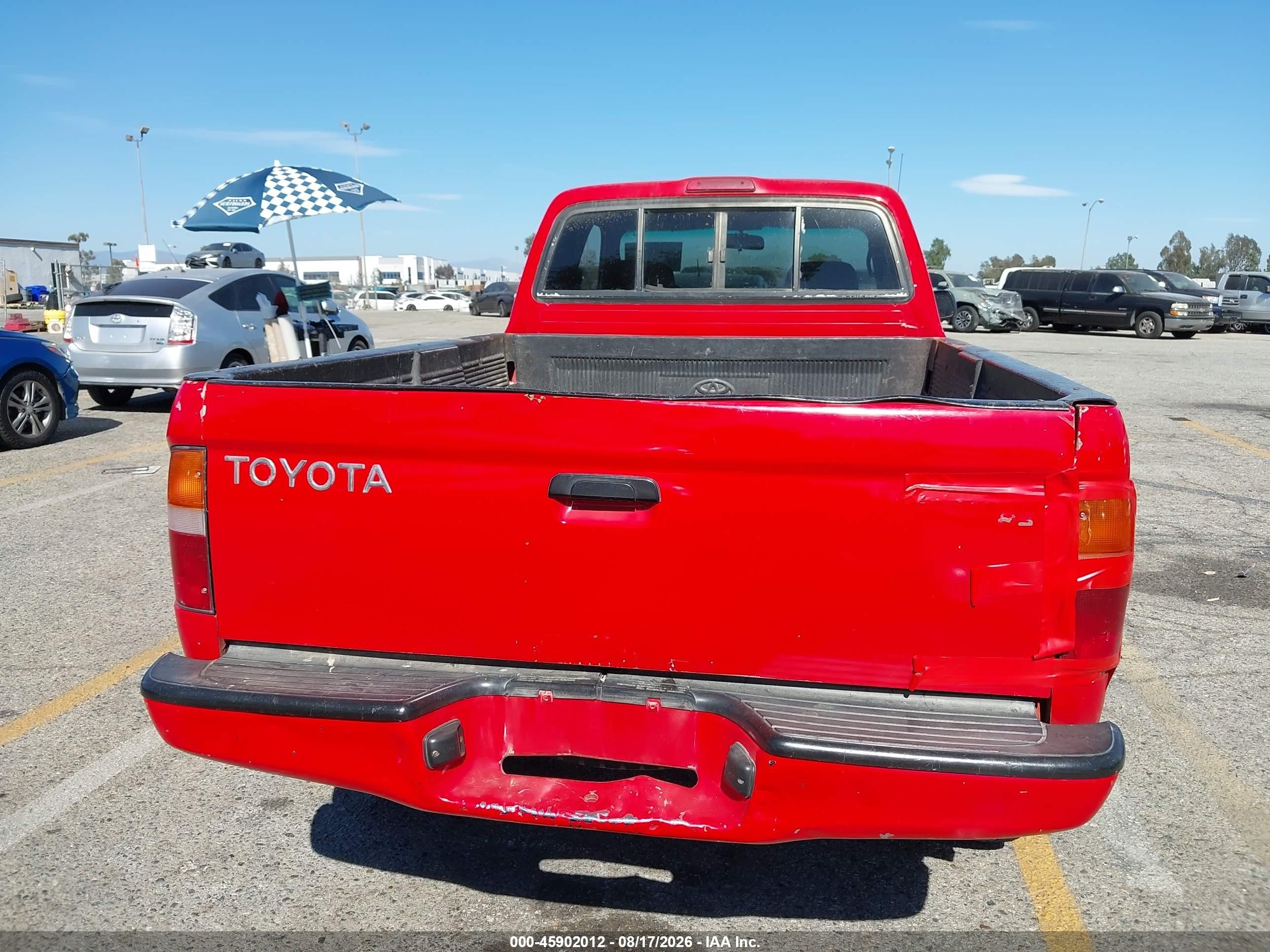1999 Toyota Tacoma Prerunner Red vin: 4TASM92N4XZ502697