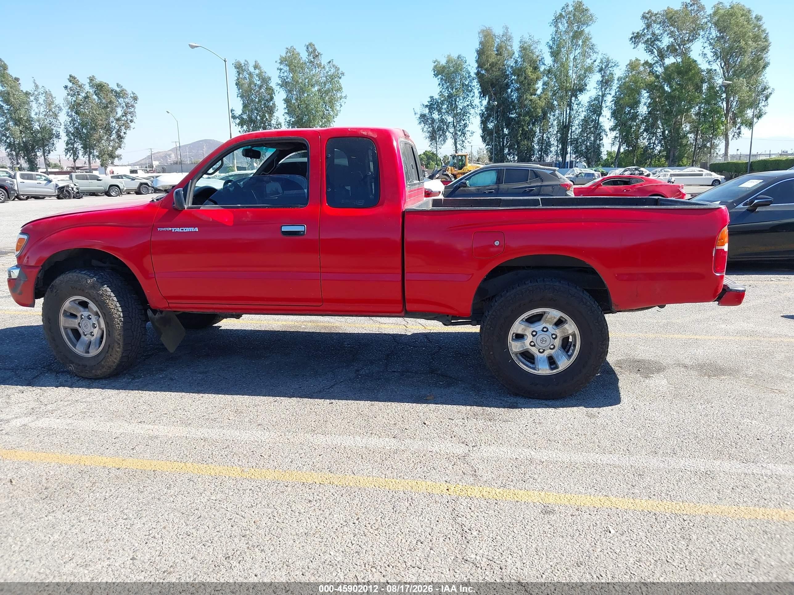 1999 Toyota Tacoma Prerunner Red vin: 4TASM92N4XZ502697