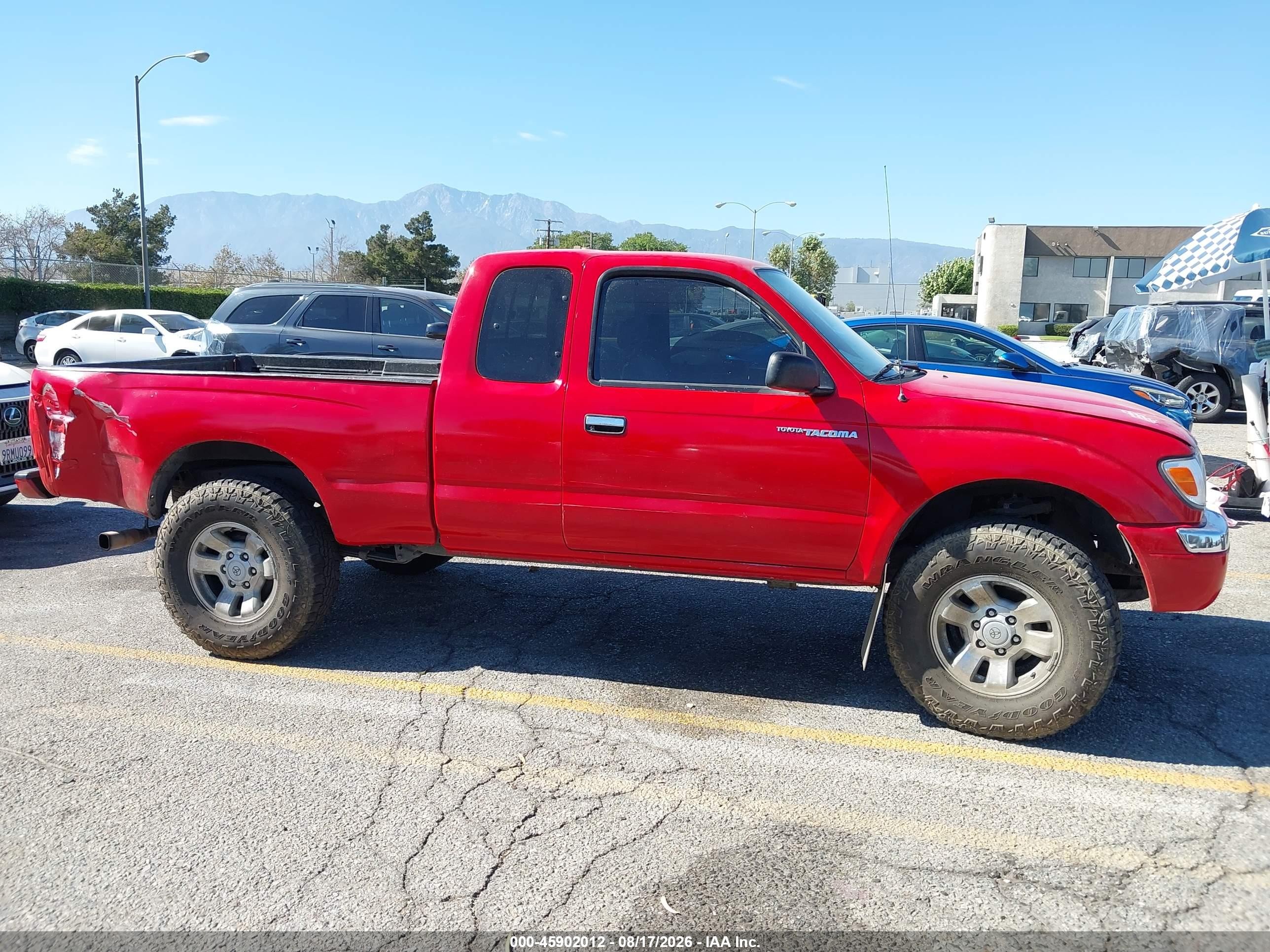 1999 Toyota Tacoma Prerunner Red vin: 4TASM92N4XZ502697