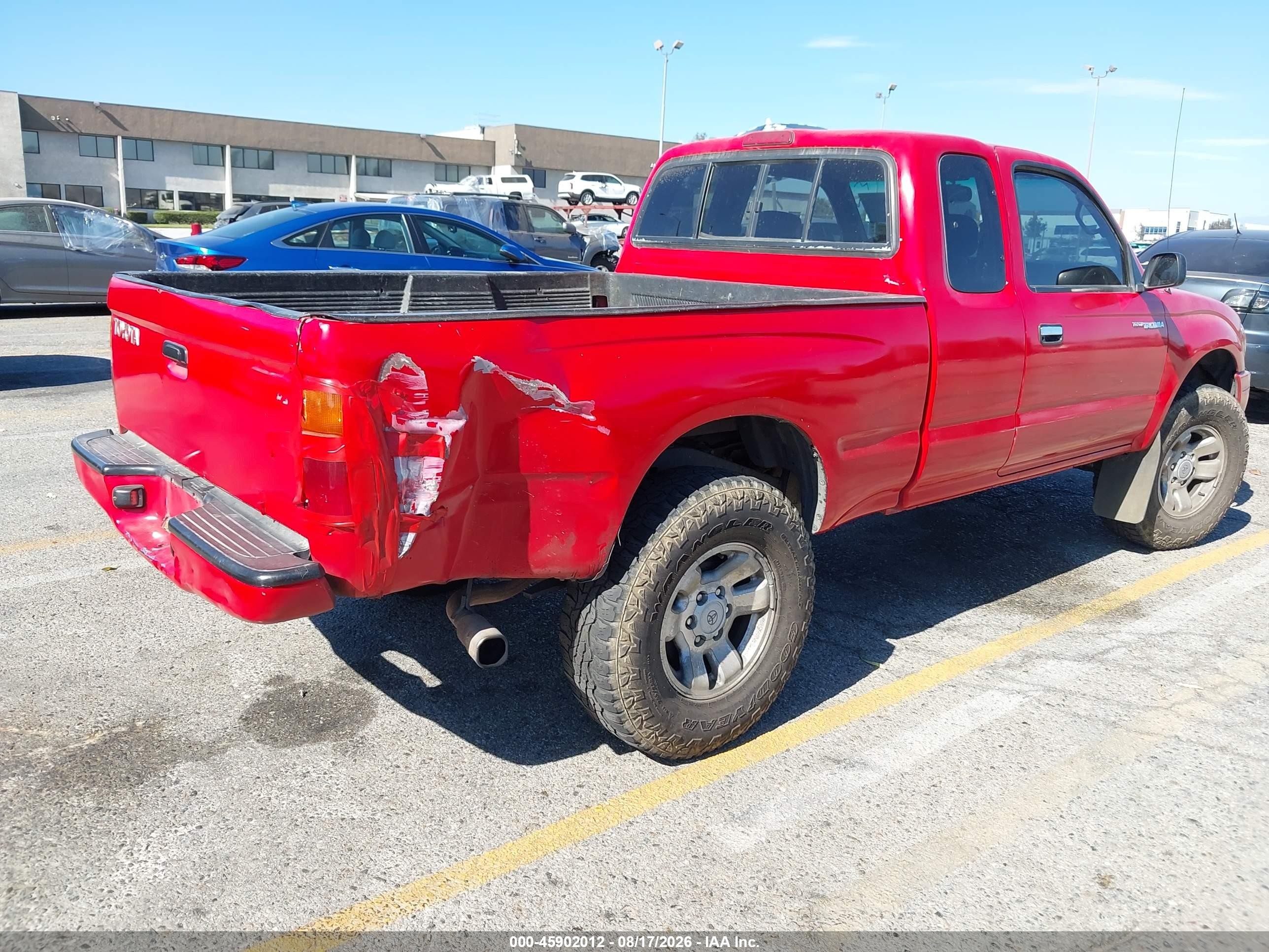 1999 Toyota Tacoma Prerunner Red vin: 4TASM92N4XZ502697