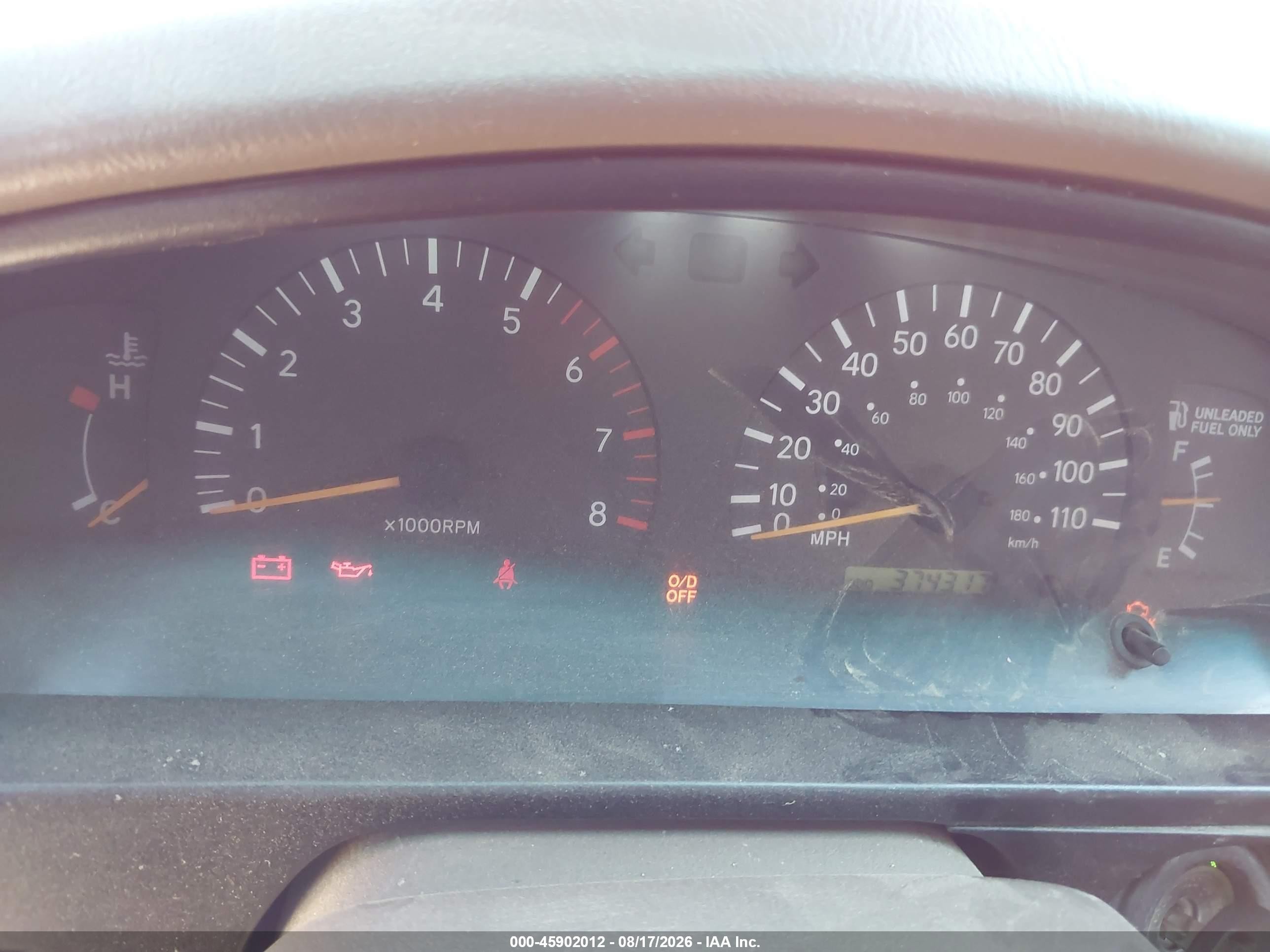 1999 Toyota Tacoma Prerunner Red vin: 4TASM92N4XZ502697