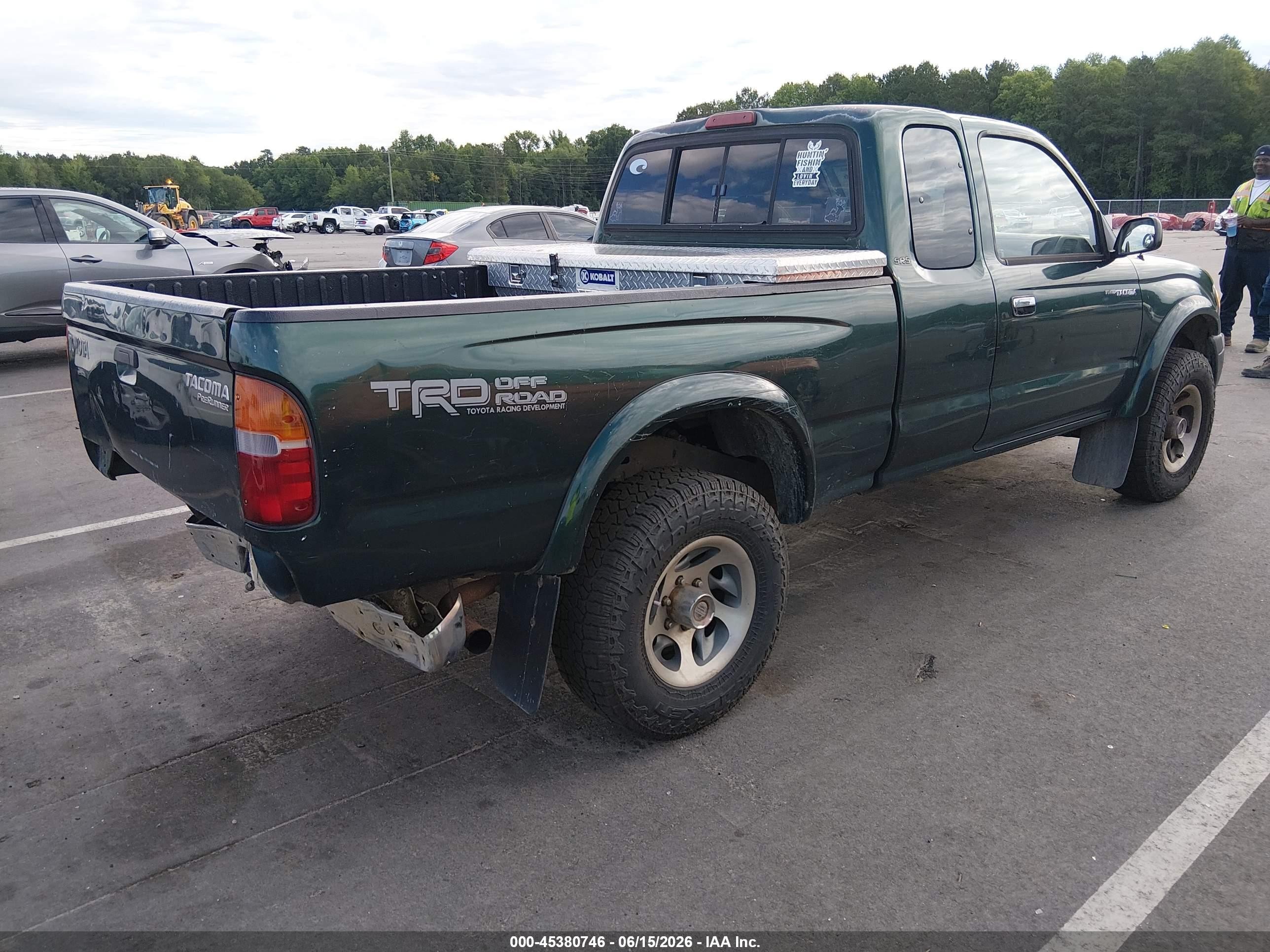 1999 Toyota Tacoma Prerunner Green vin: 4TASM92N5XZ433759