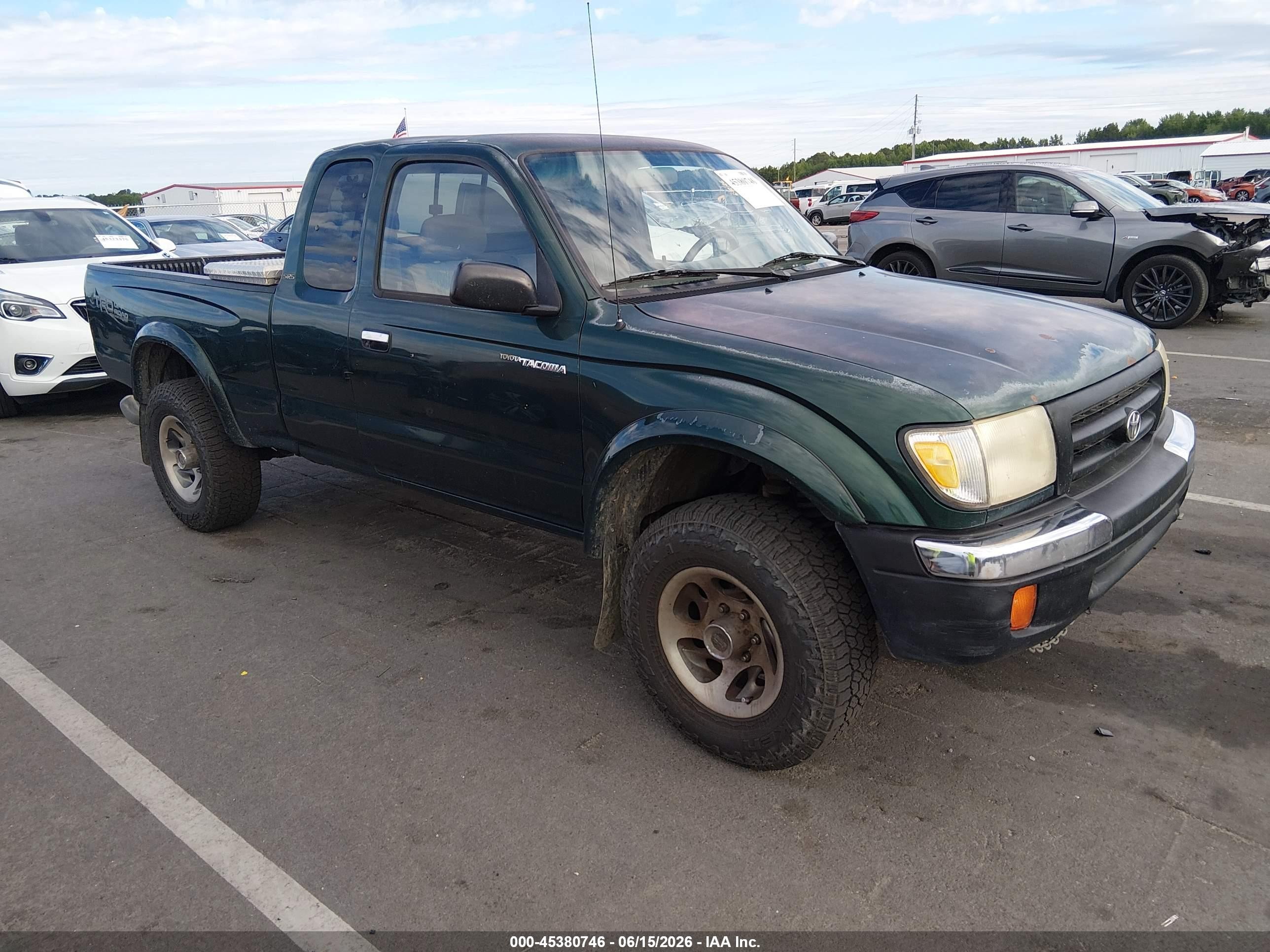 1999 Toyota Tacoma Prerunner Green vin: 4TASM92N5XZ433759