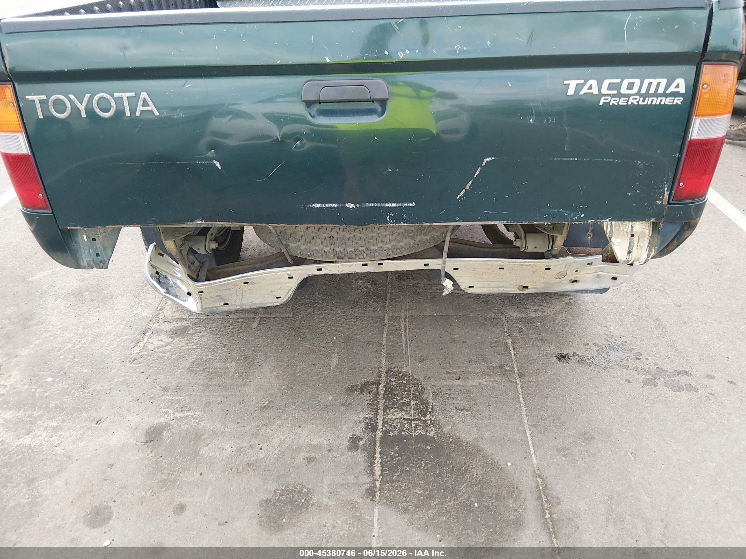 1999 Toyota Tacoma Prerunner Green vin: 4TASM92N5XZ433759