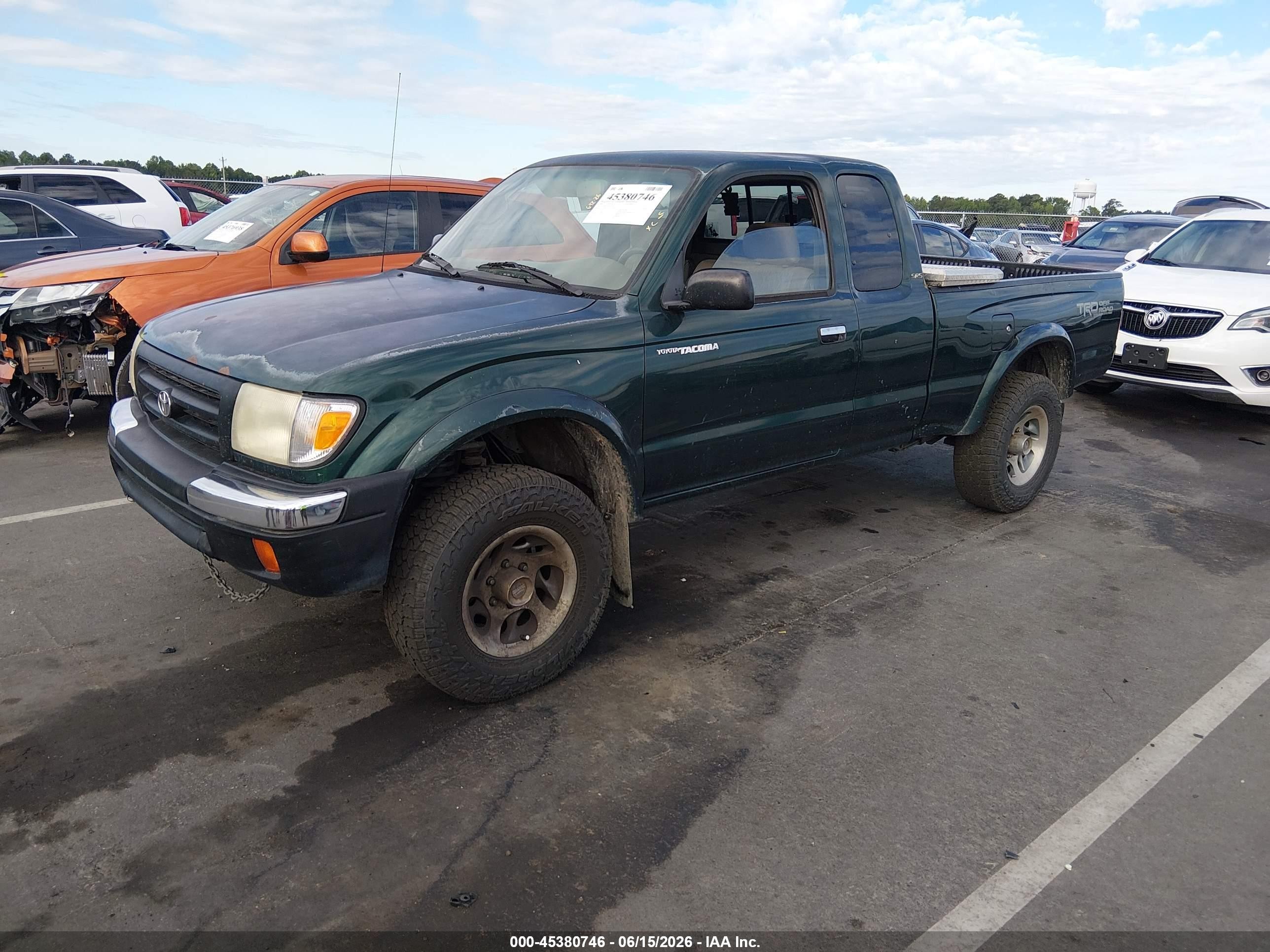 1999 Toyota Tacoma Prerunner Green vin: 4TASM92N5XZ433759