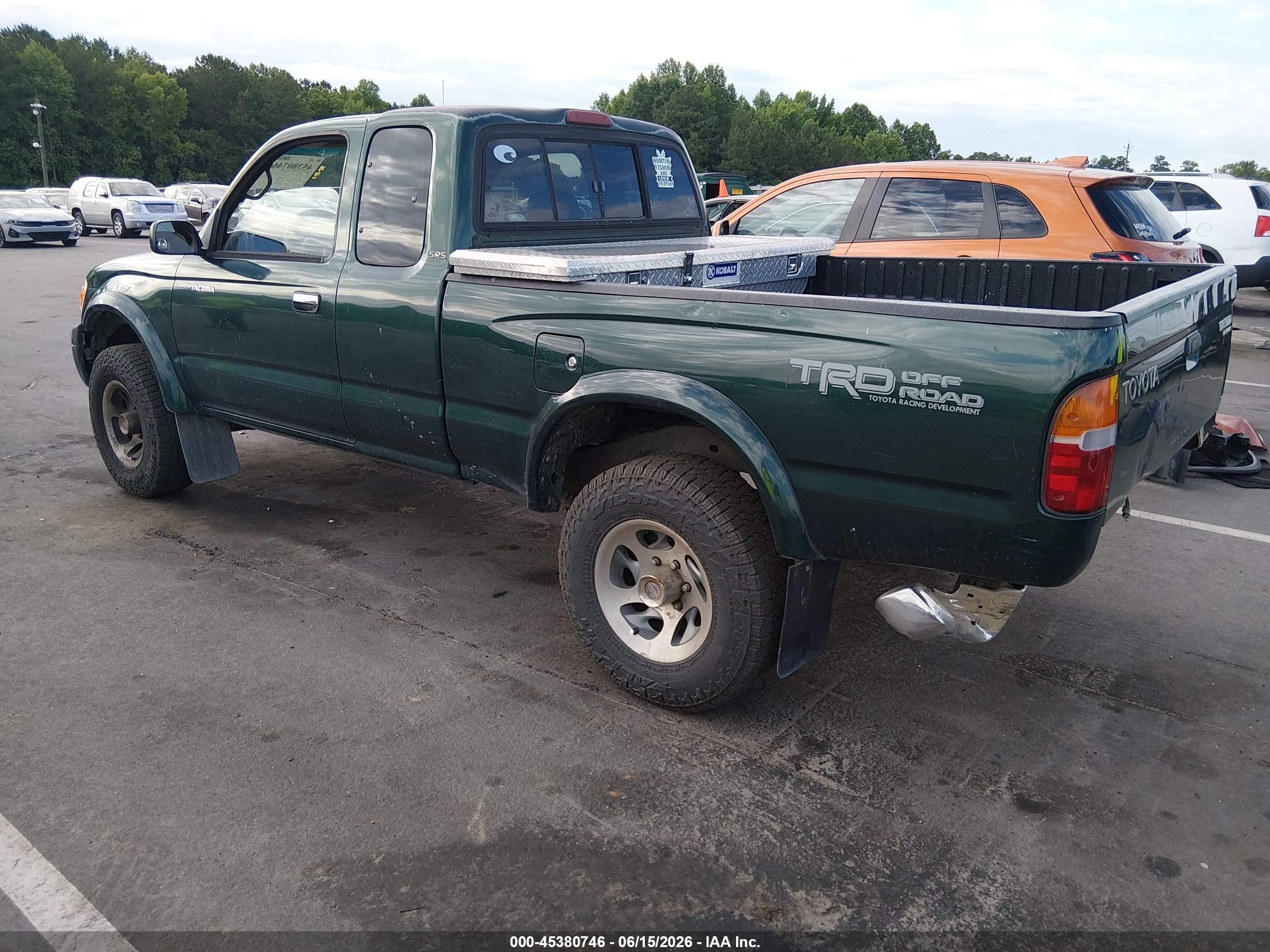 1999 Toyota Tacoma Prerunner Green vin: 4TASM92N5XZ433759