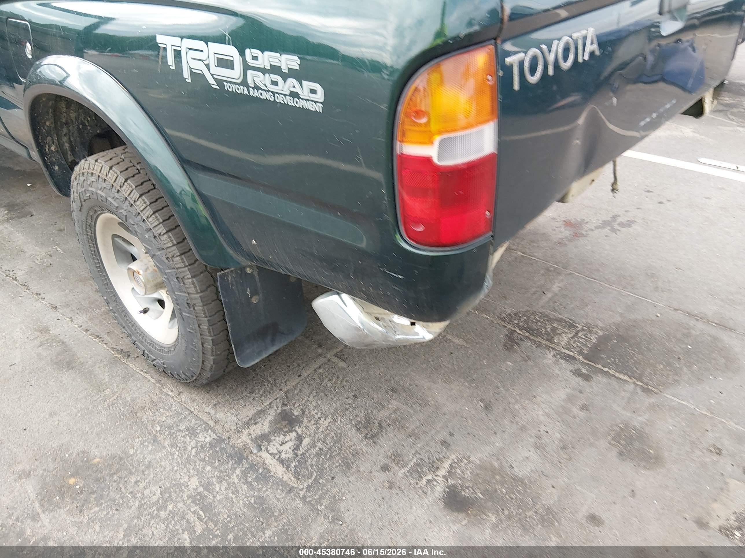 1999 Toyota Tacoma Prerunner Green vin: 4TASM92N5XZ433759