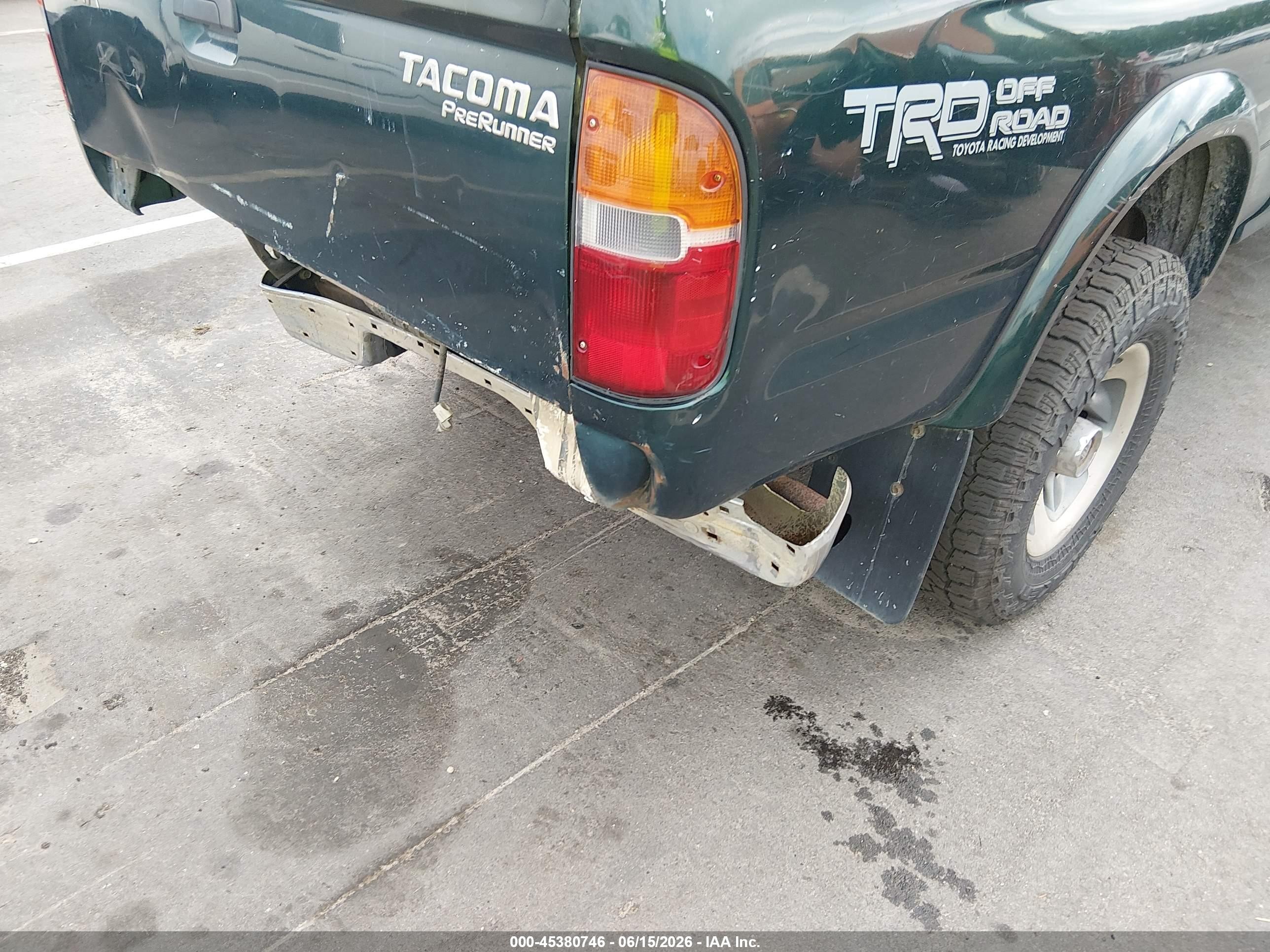 1999 Toyota Tacoma Prerunner Green vin: 4TASM92N5XZ433759