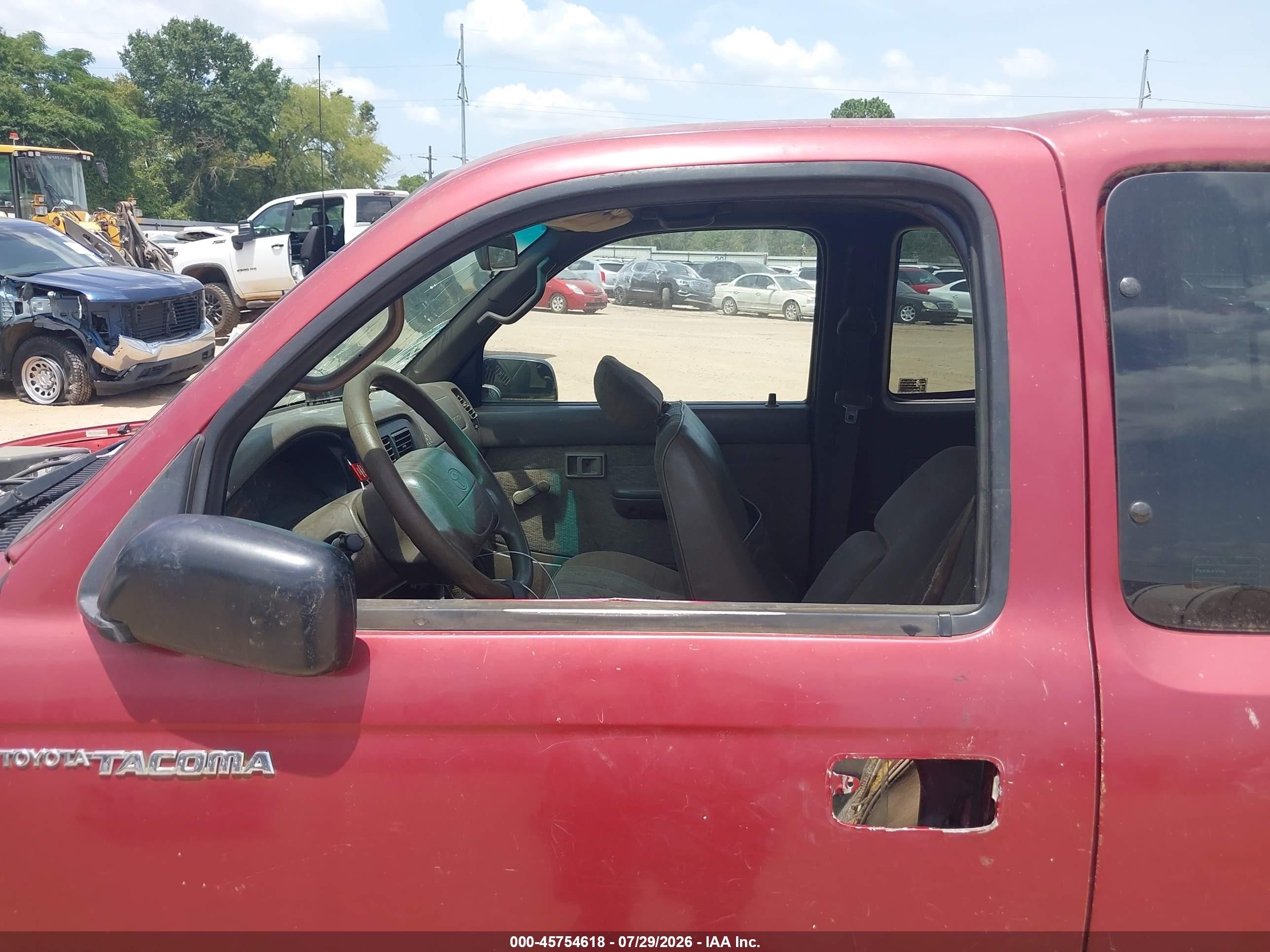 1999 Toyota Tacoma Prerunner Red vin: 4TASM92N7XZ420818
