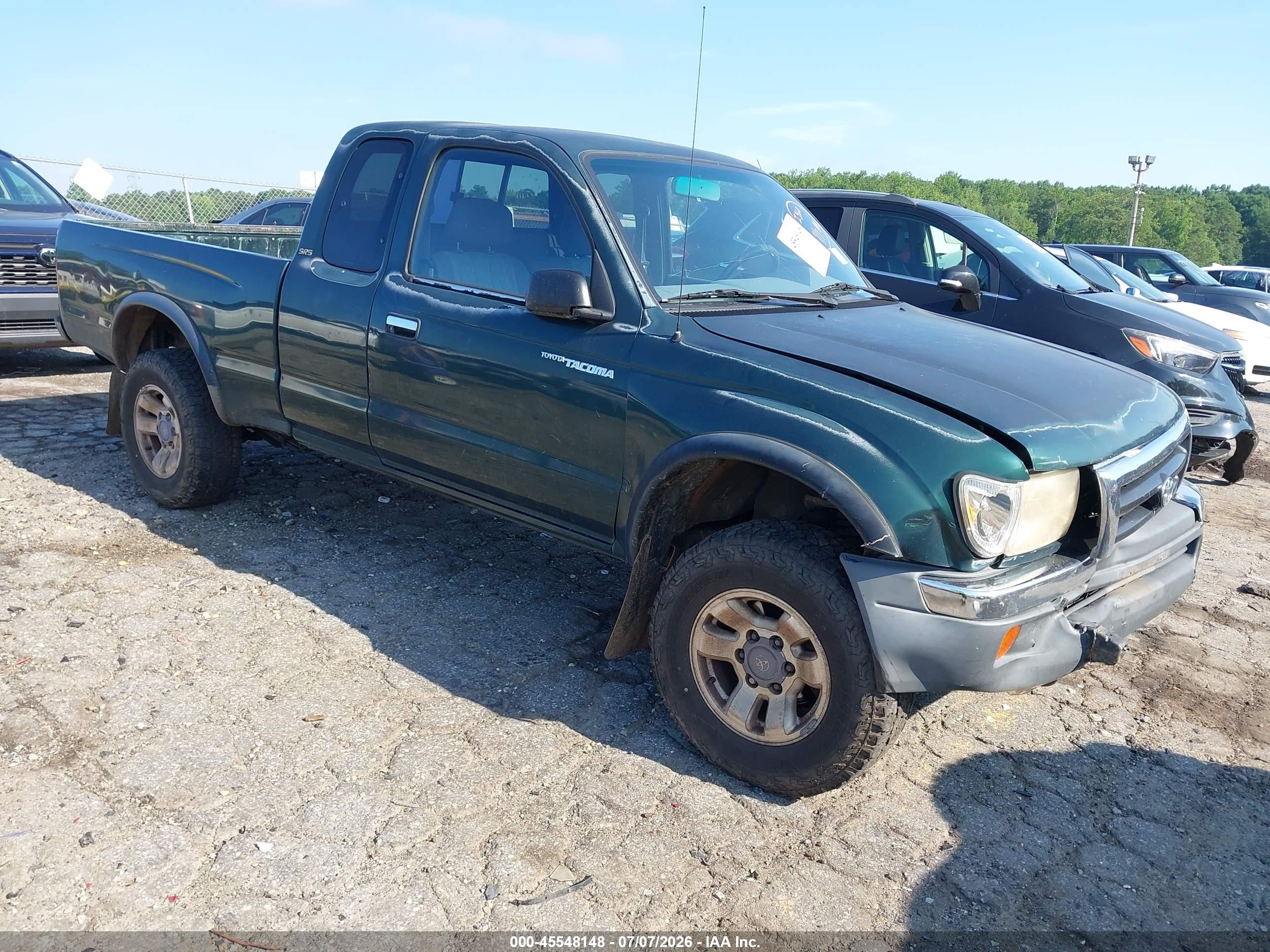 1999 Toyota Tacoma Prerunner Green vin: 4TASM92N9XZ479952