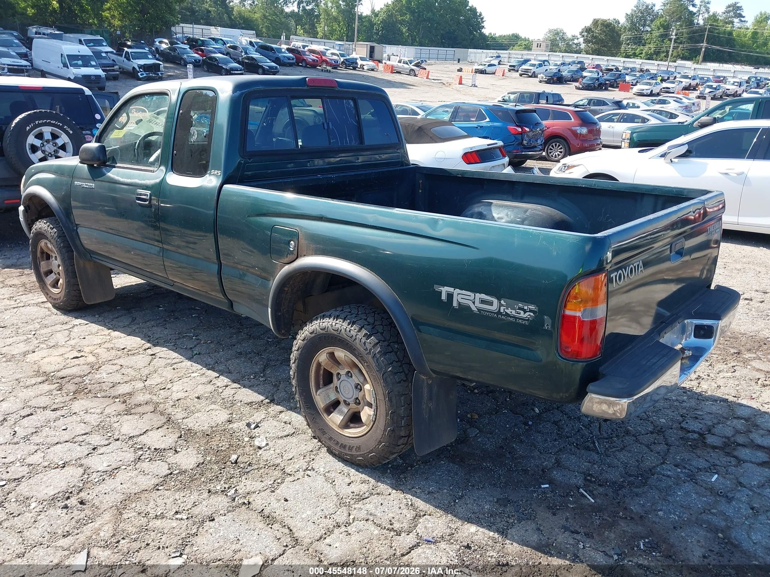 1999 Toyota Tacoma Prerunner Green vin: 4TASM92N9XZ479952