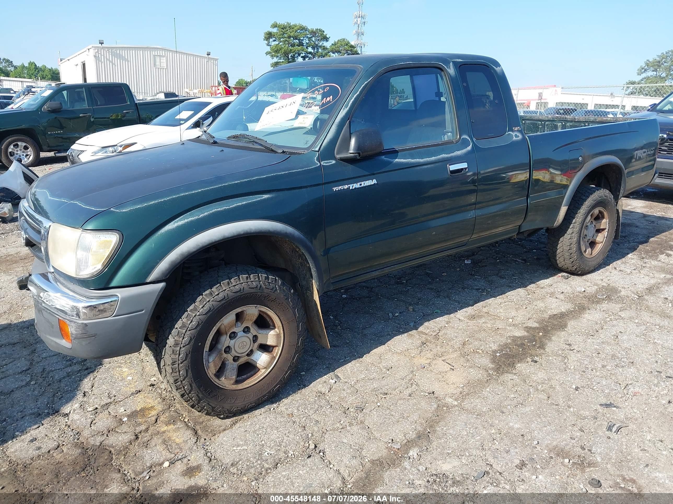 1999 Toyota Tacoma Prerunner Green vin: 4TASM92N9XZ479952